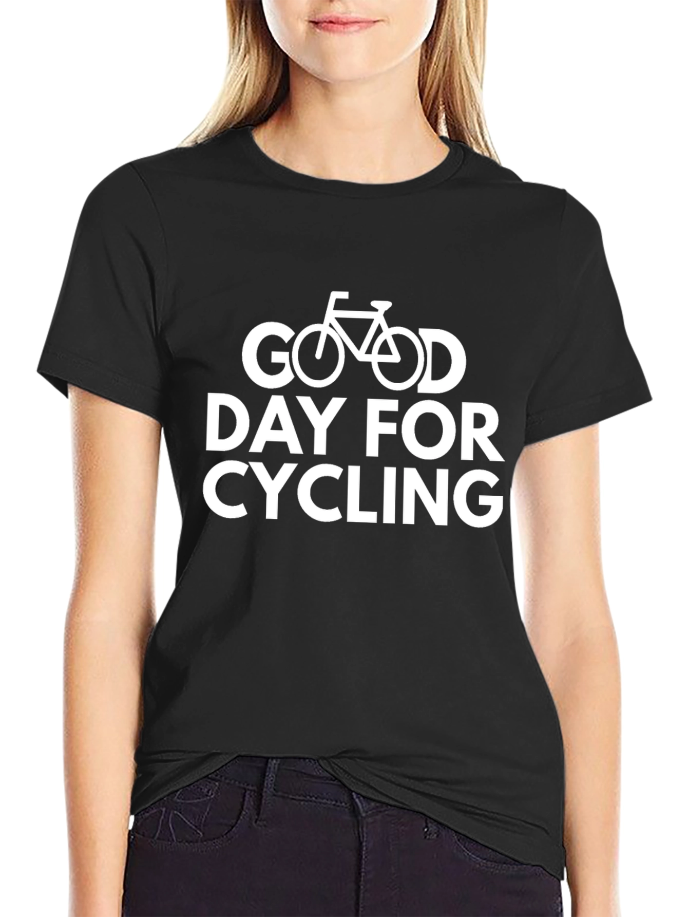 Good Day Cycling Graphic Tee - Black