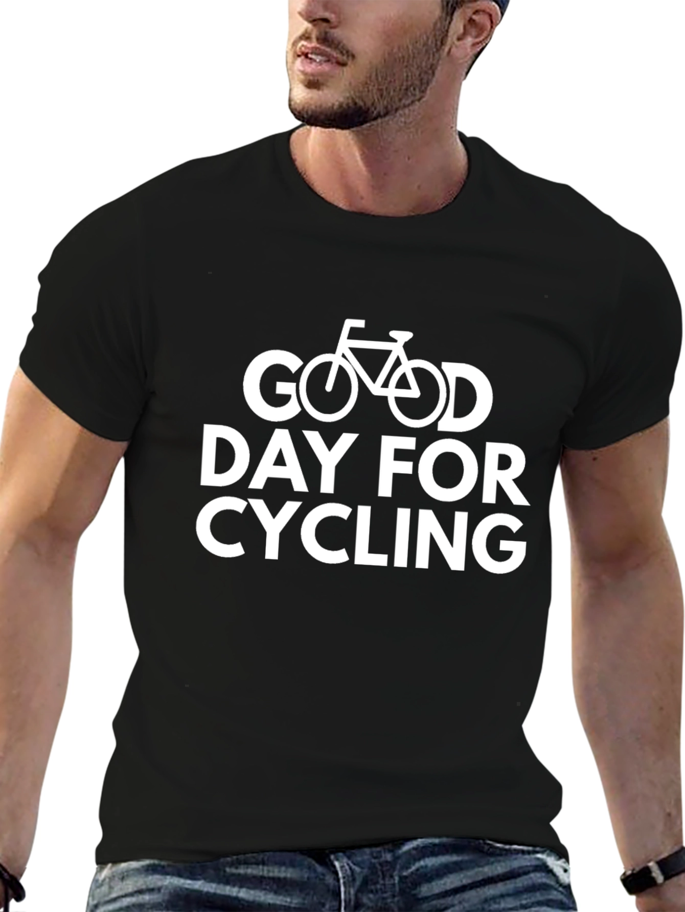 Good Day Cycling Graphic Tee - Black