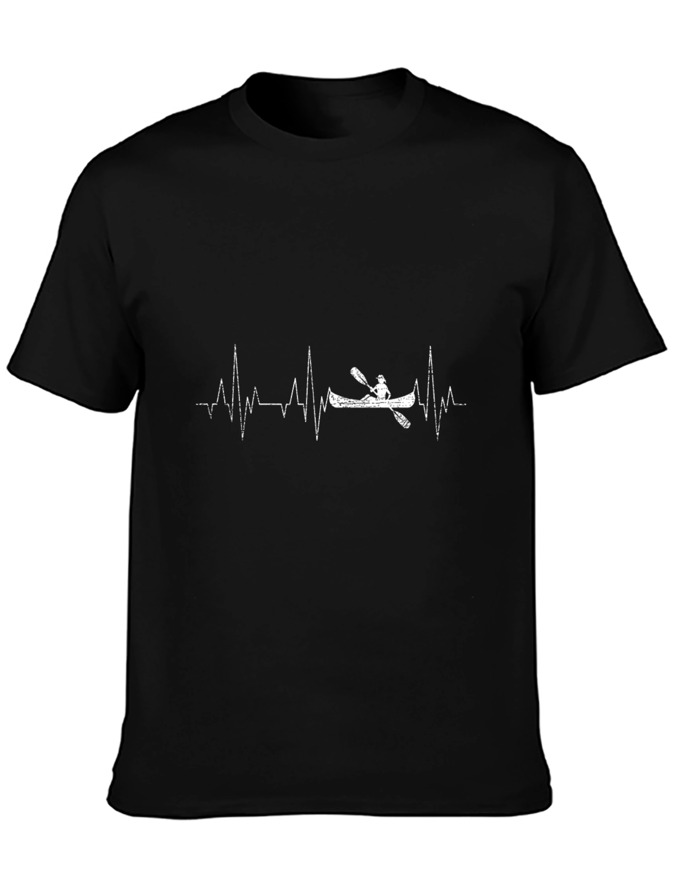 Heartbeat Kayak T-Shirt - Black