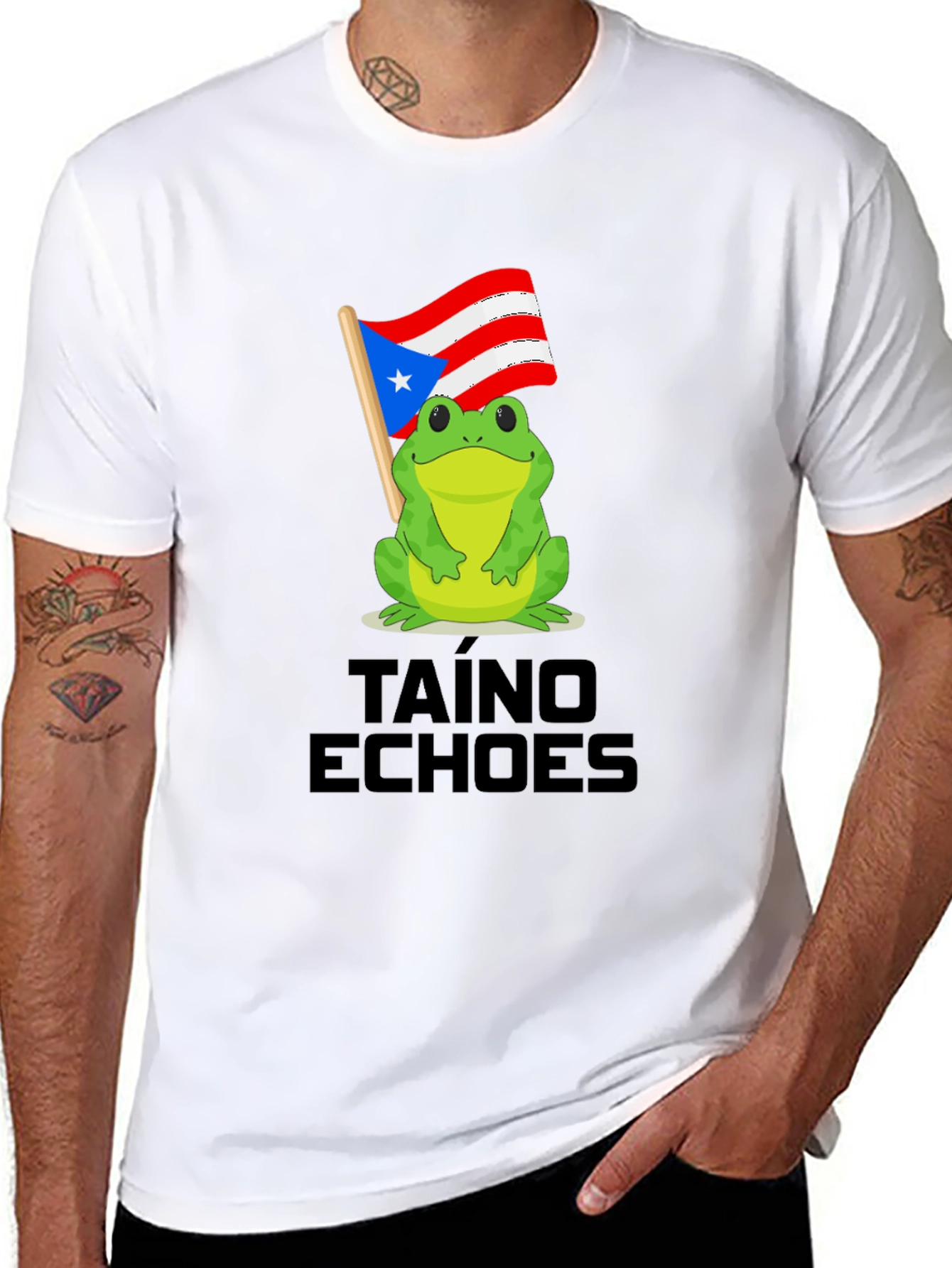 Puerto Rico Frog Taino Echoes T-Shirt