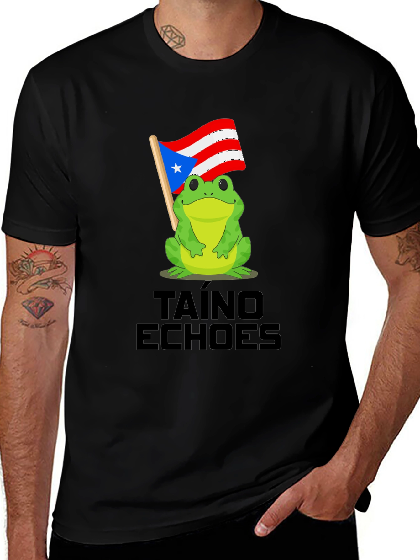 Puerto Rico Frog Taino Echoes T-Shirt