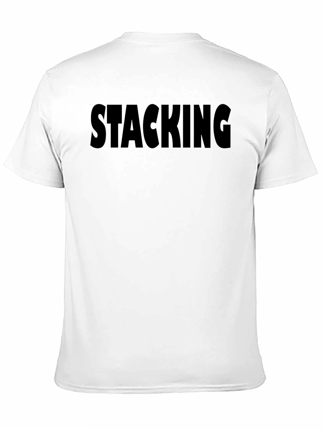 Stacking Black Graphic T-Shirt
