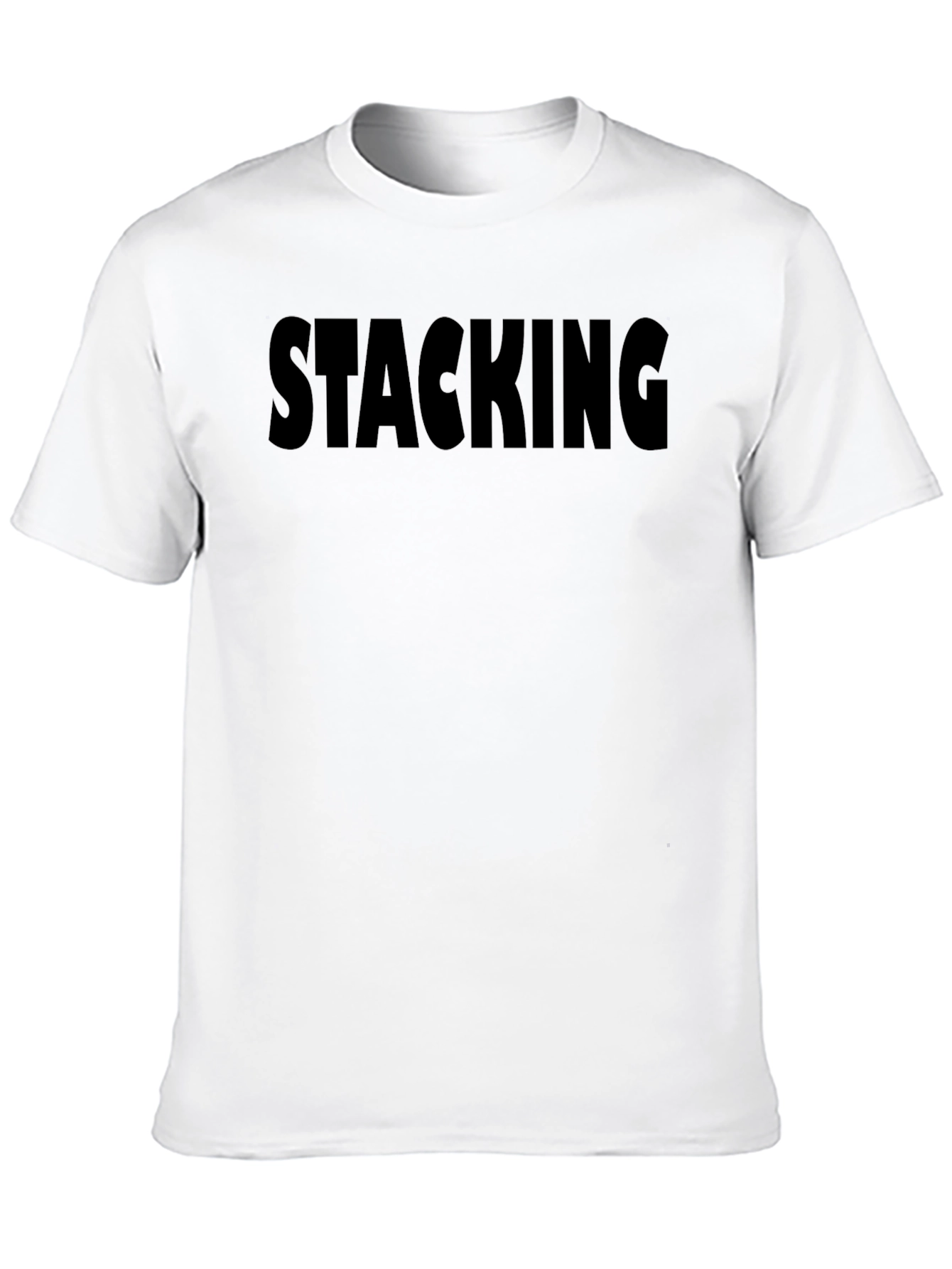 Stacking Black Graphic T-Shirt
