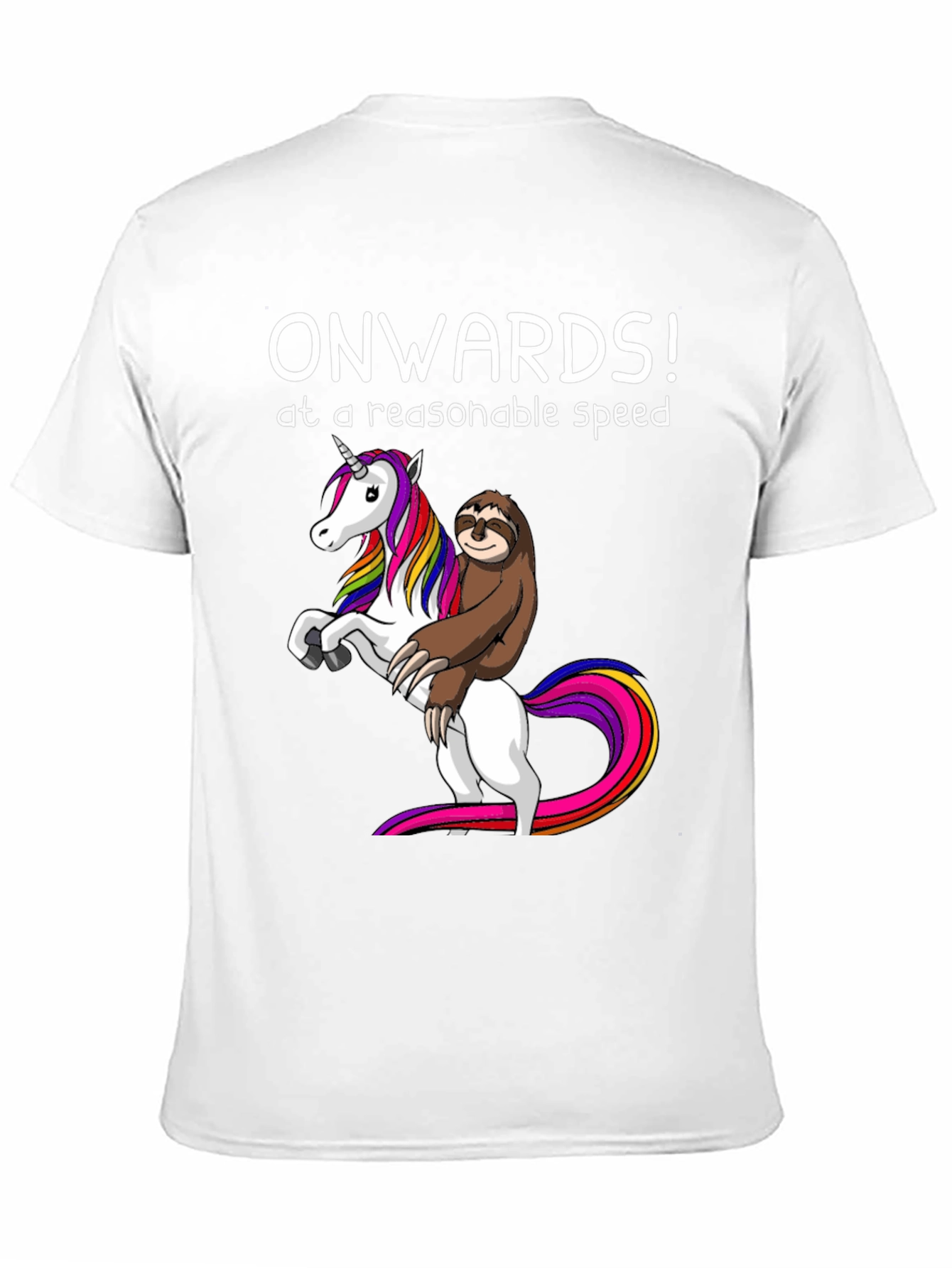 Unicorn Sloth Graphic Tee - Onwards!