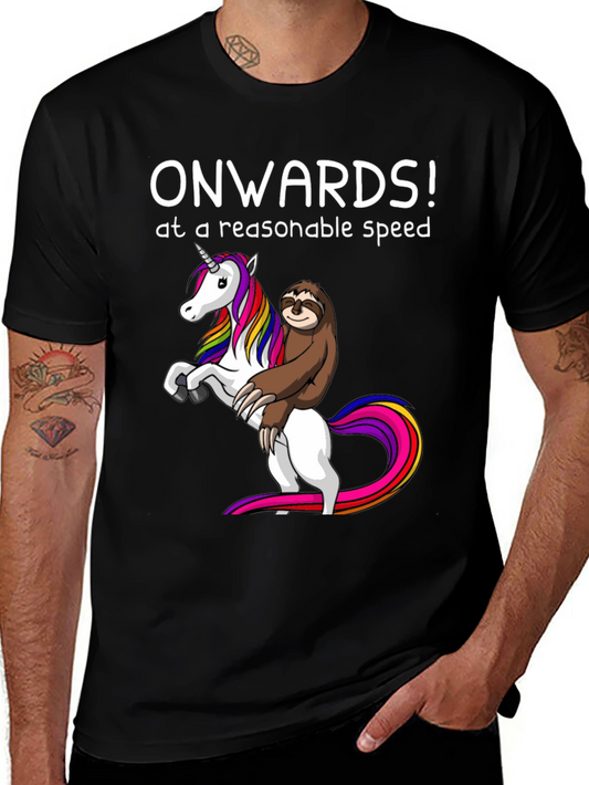 Unicorn Sloth Graphic Tee - Onwards!