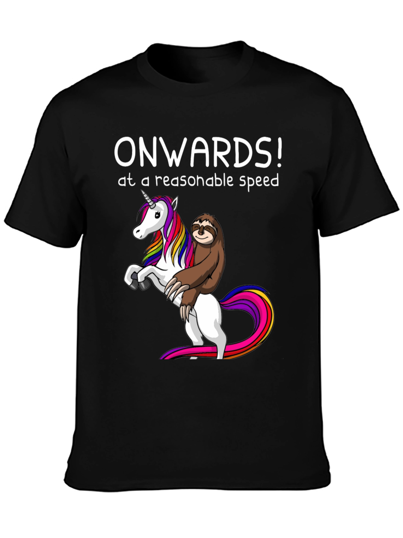 Unicorn Sloth Graphic Tee - Onwards!