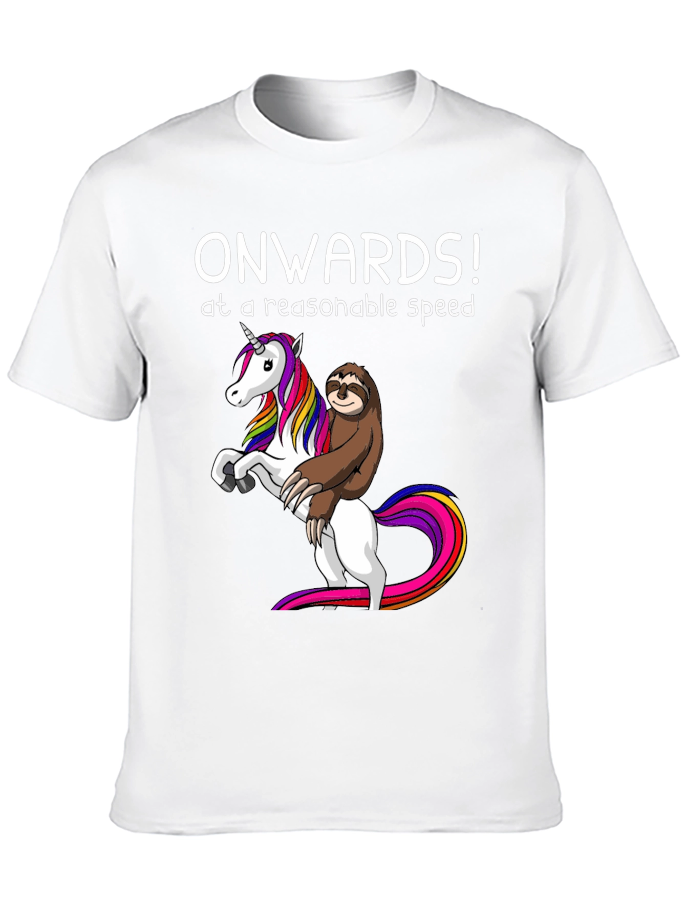 Unicorn Sloth Graphic Tee - Onwards!