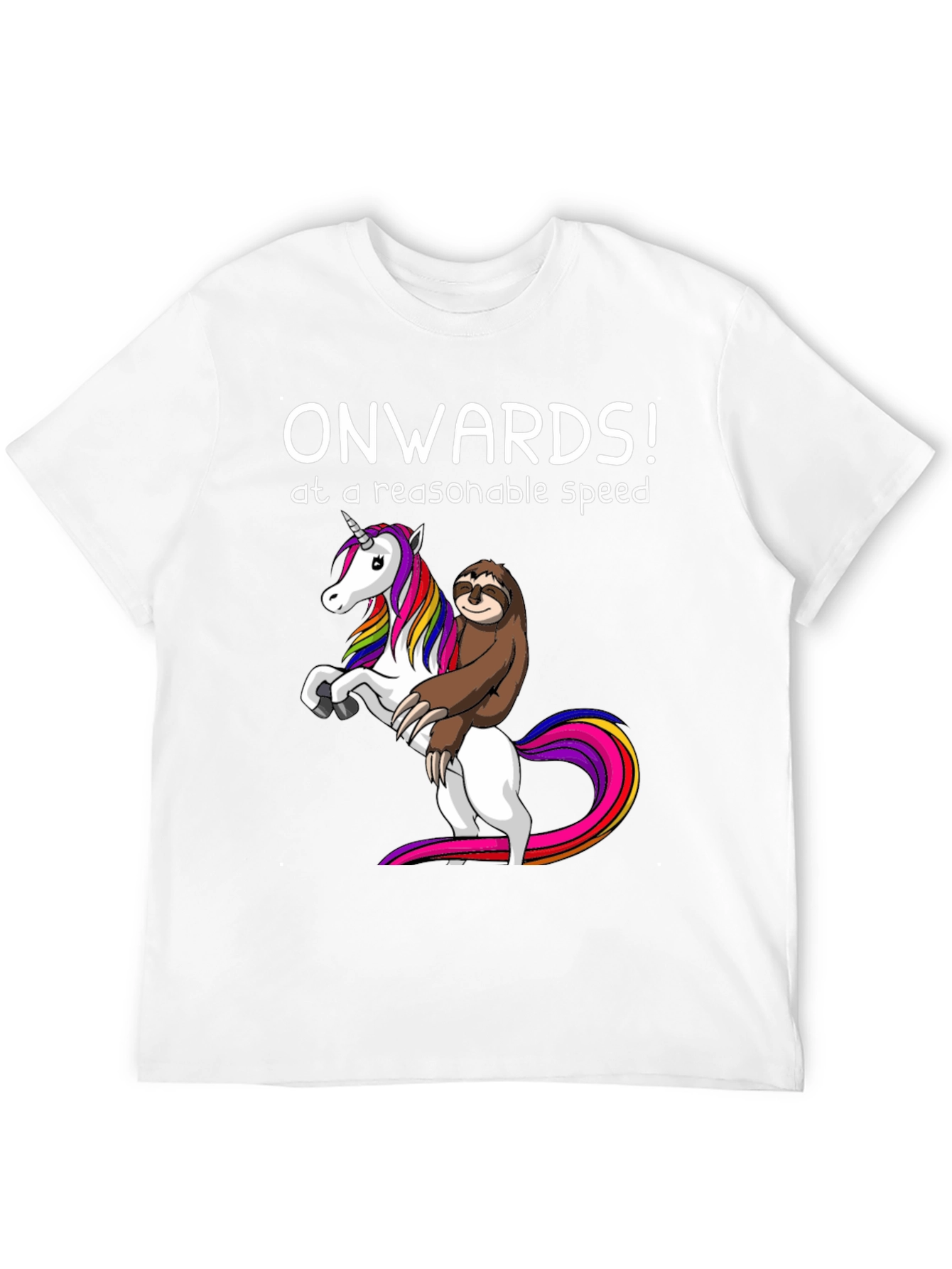 Unicorn Sloth Graphic Tee - Onwards!