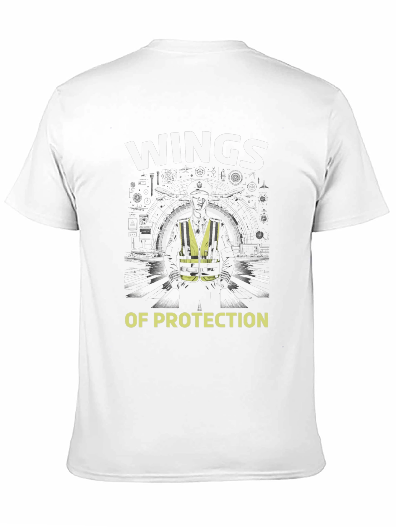 Wings of Protection Black Graphic Tee