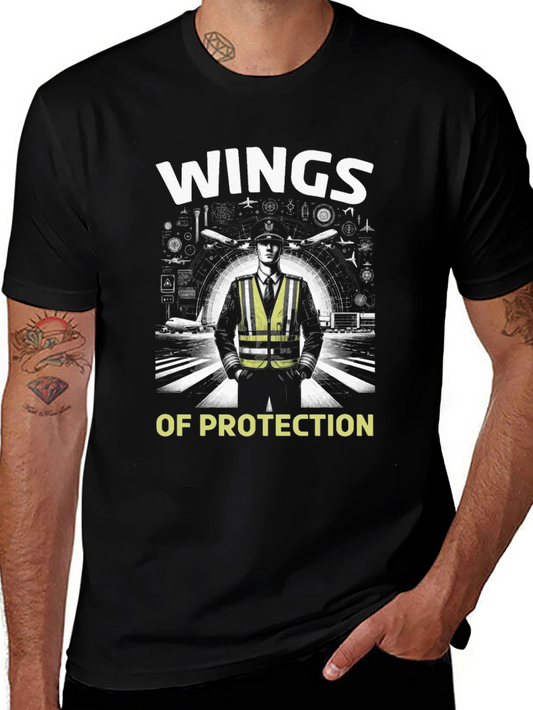 Wings of Protection Black Graphic Tee