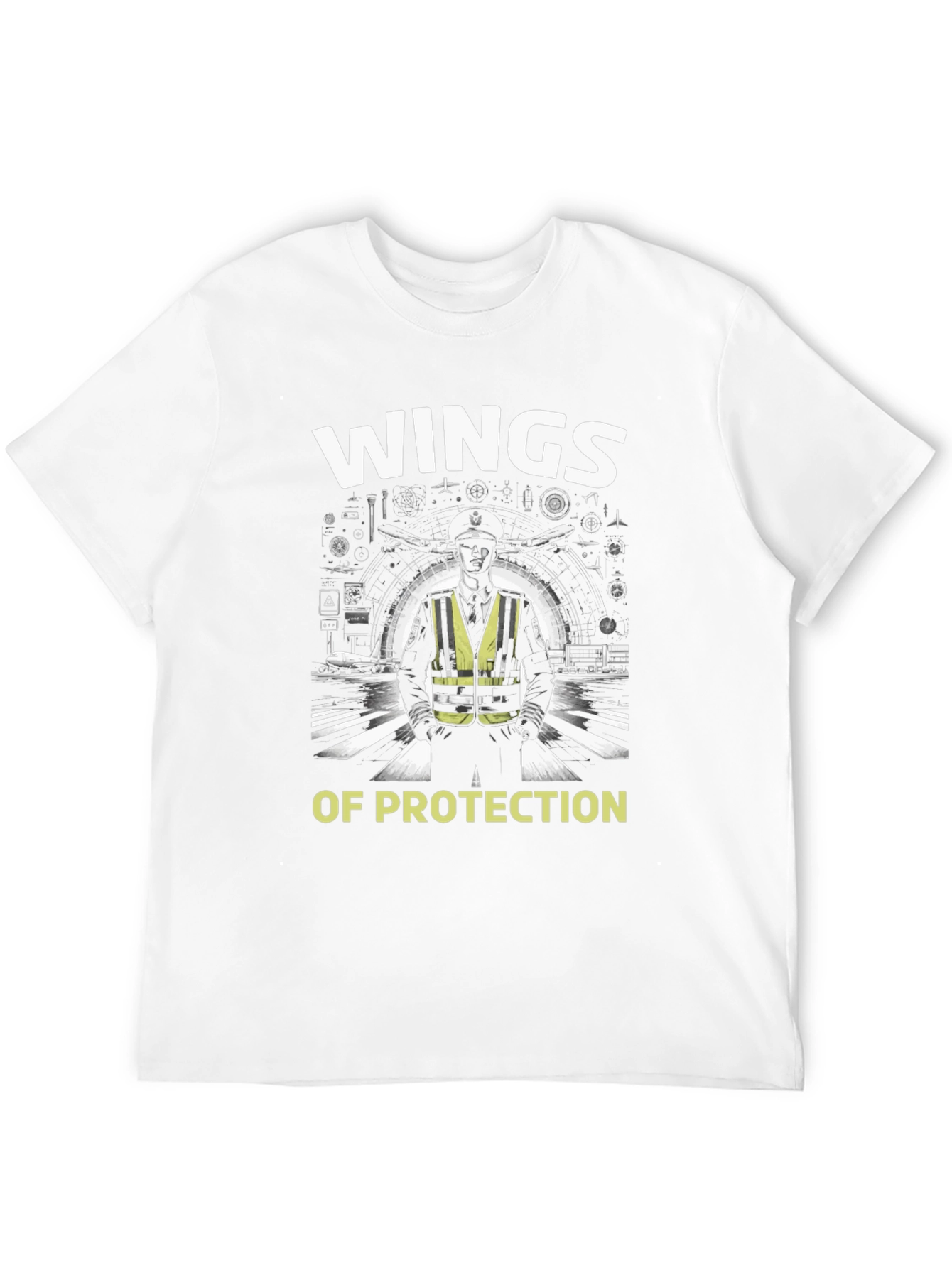 Wings of Protection Black Graphic Tee