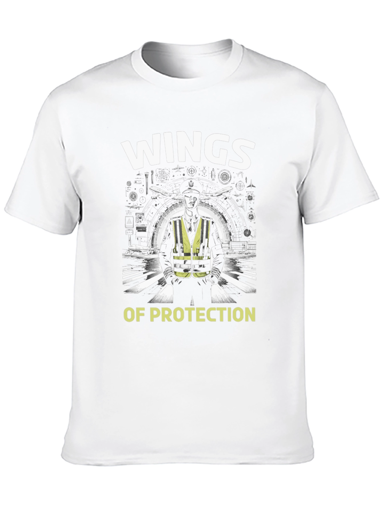 Wings of Protection Black Graphic Tee
