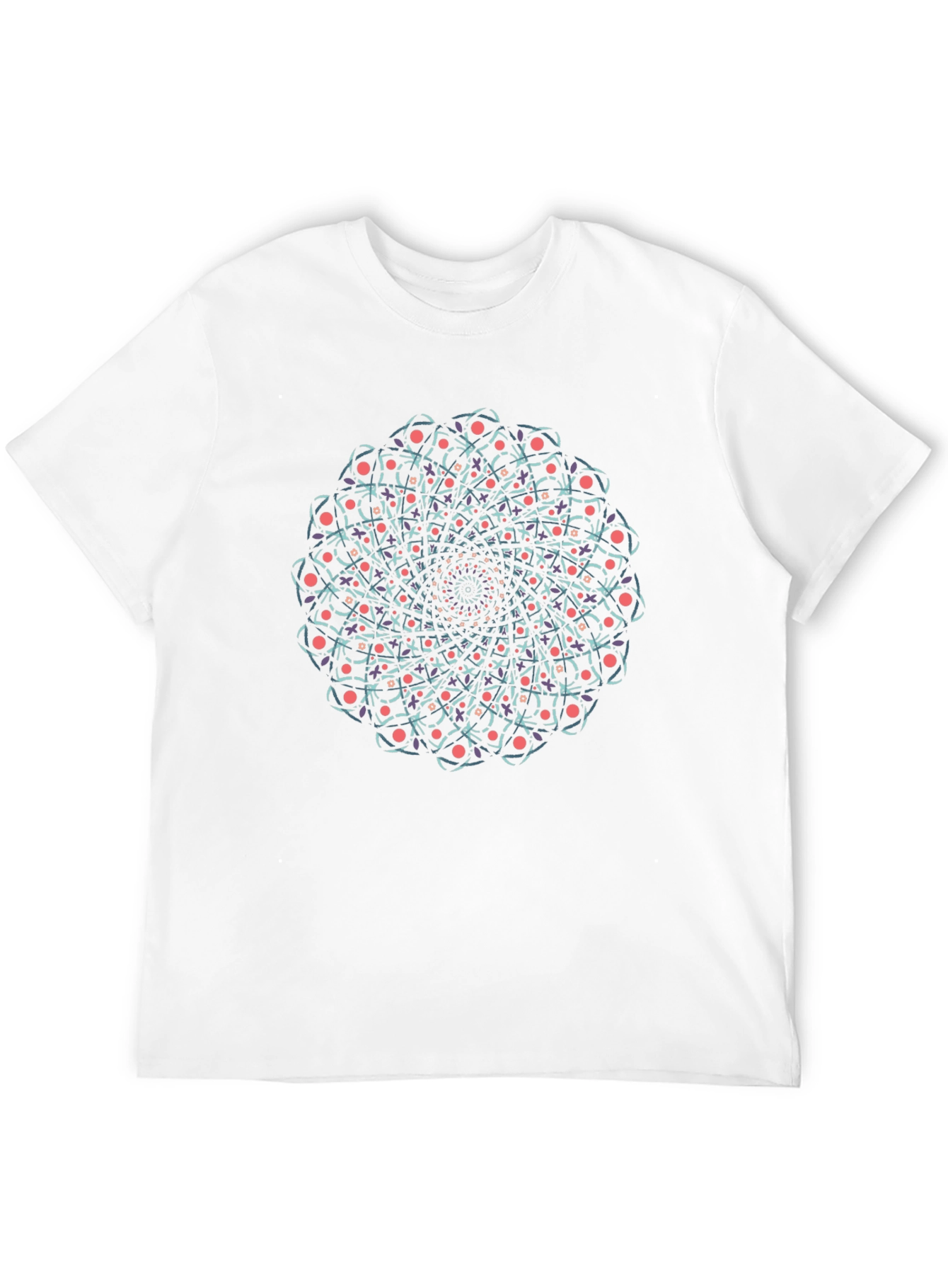 Mandala Graphic Tee - Black Cotton