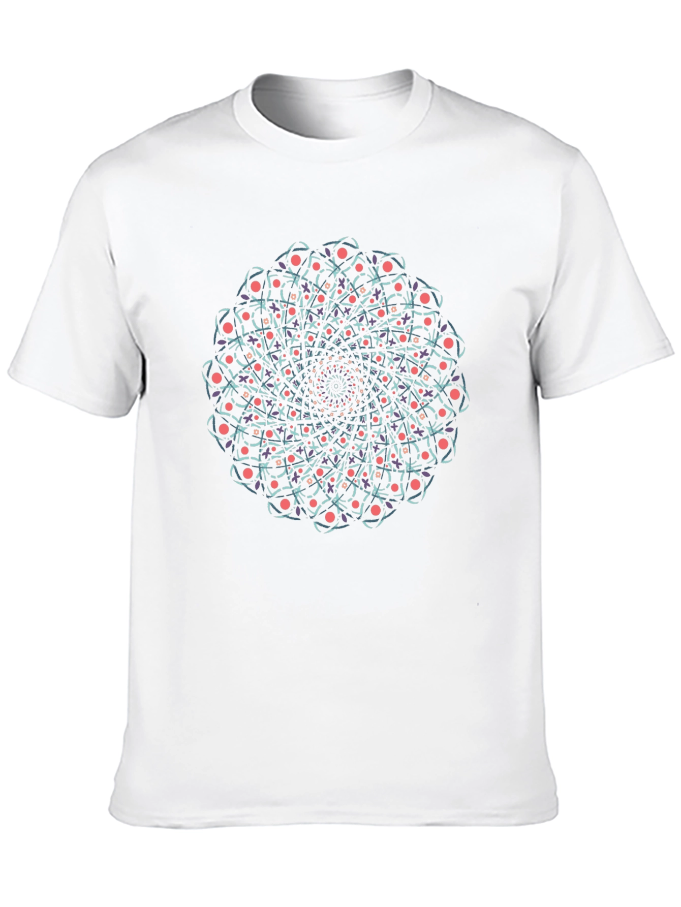 Mandala Graphic Tee - Black Cotton