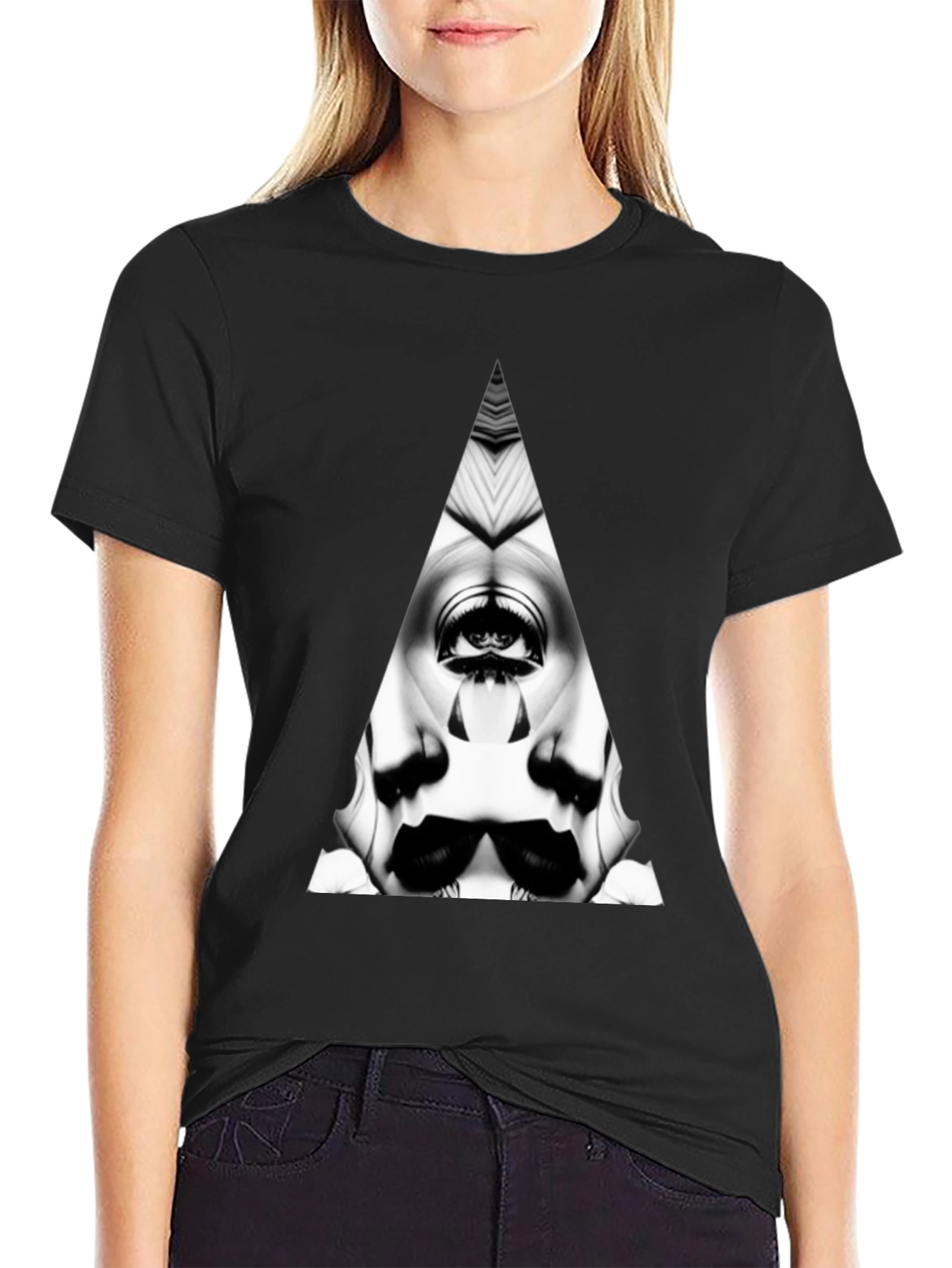 Eye See You: Black Graphic Tee