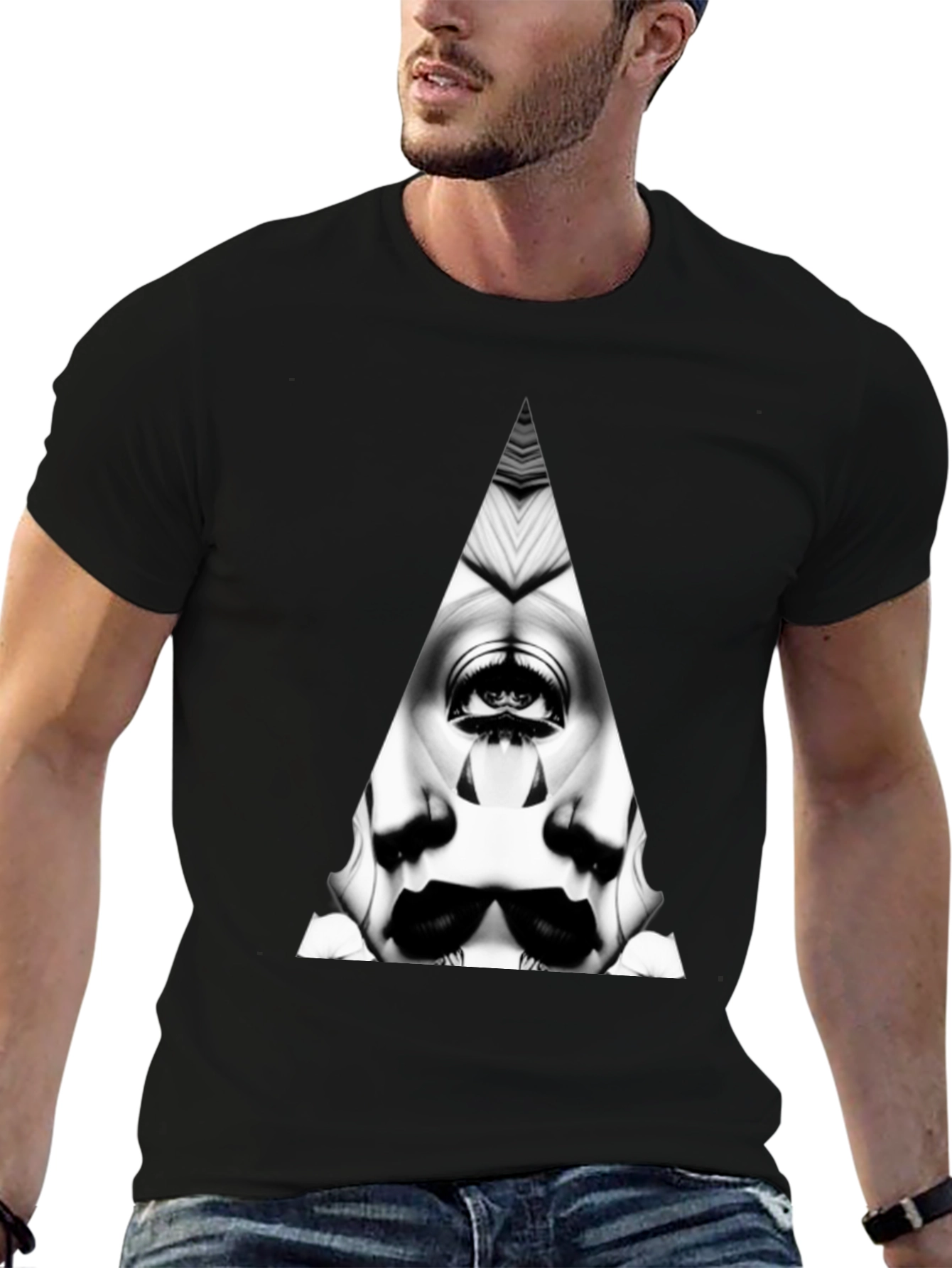 Eye See You: Black Graphic Tee