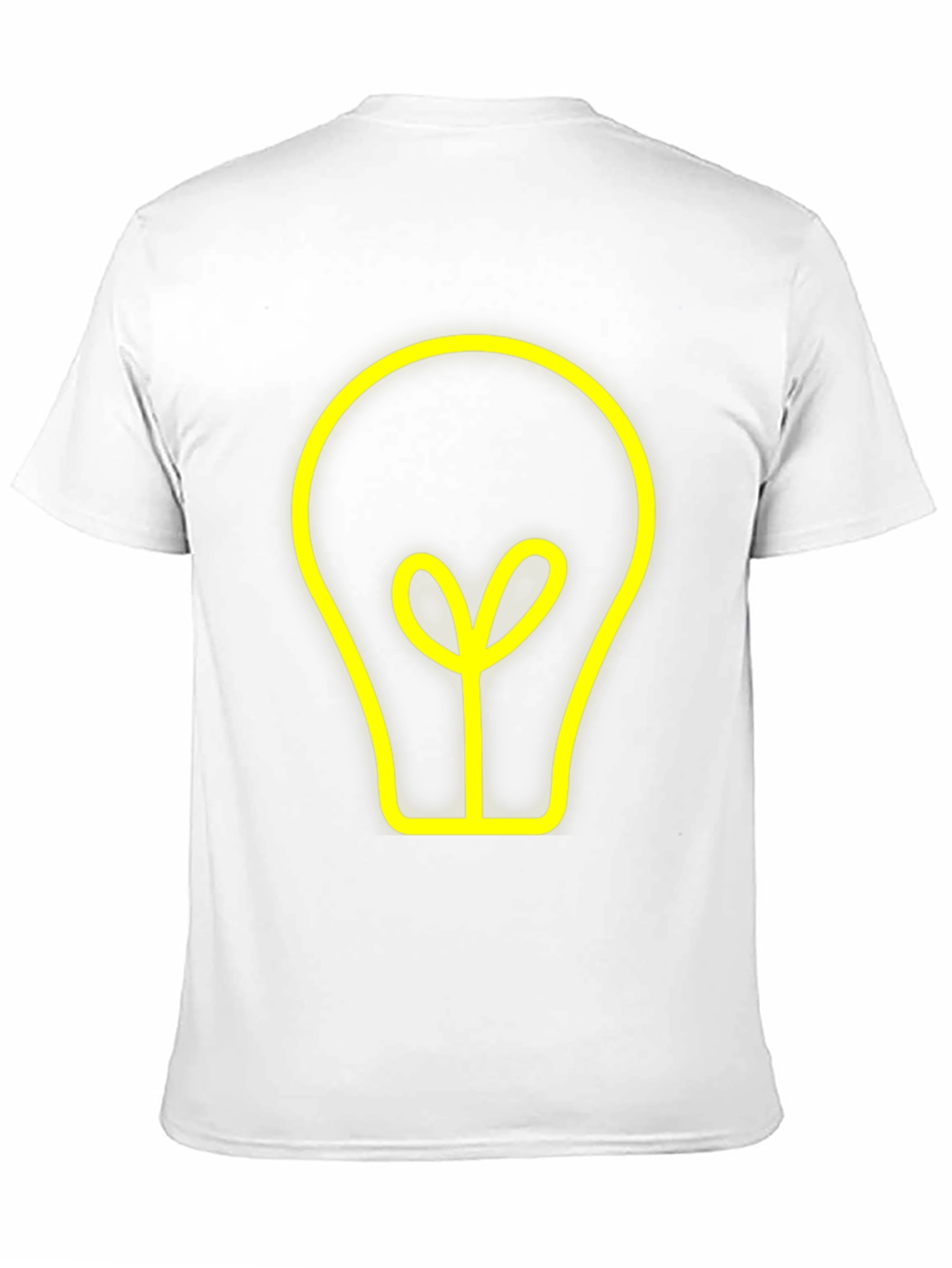Idea Bulb Graphic Tee - Stylish Black Cotton T-Shirt