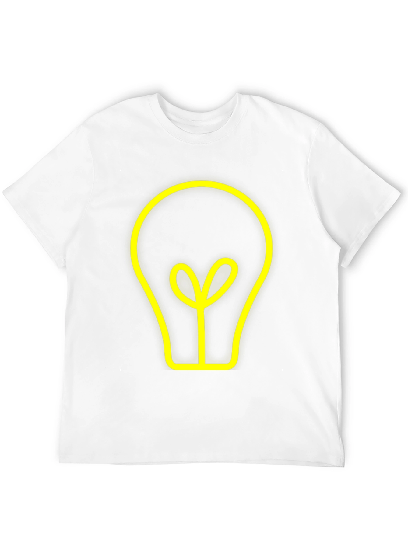 Idea Bulb Graphic Tee - Stylish Black Cotton T-Shirt