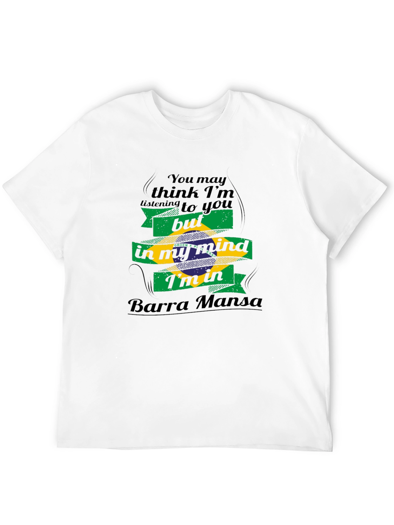 Barra Mansa Mind T-Shirt - Brazil Flag Graphic Tee