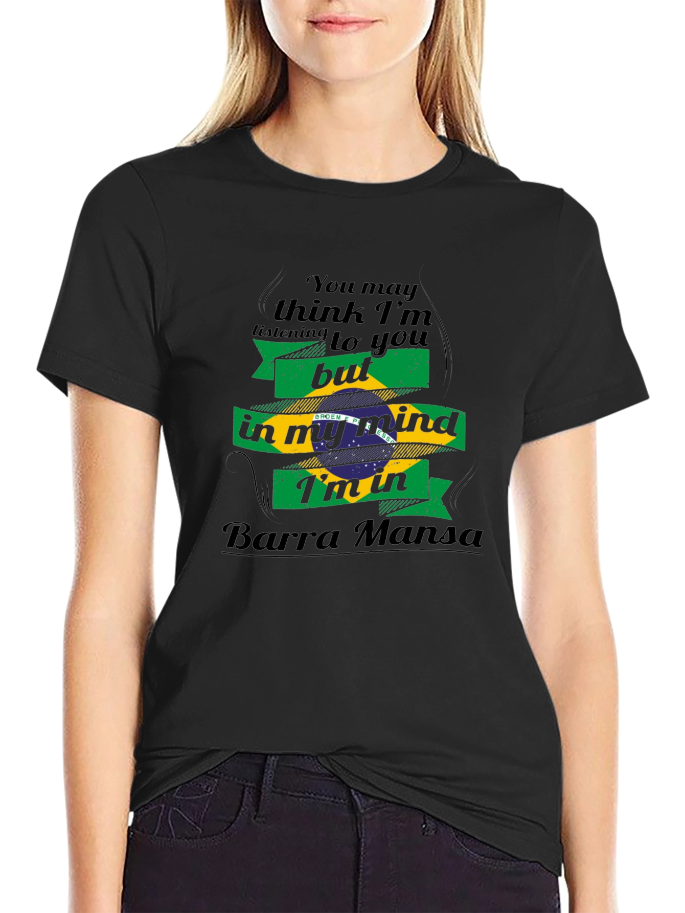 Barra Mansa Mind T-Shirt - Brazil Flag Graphic Tee
