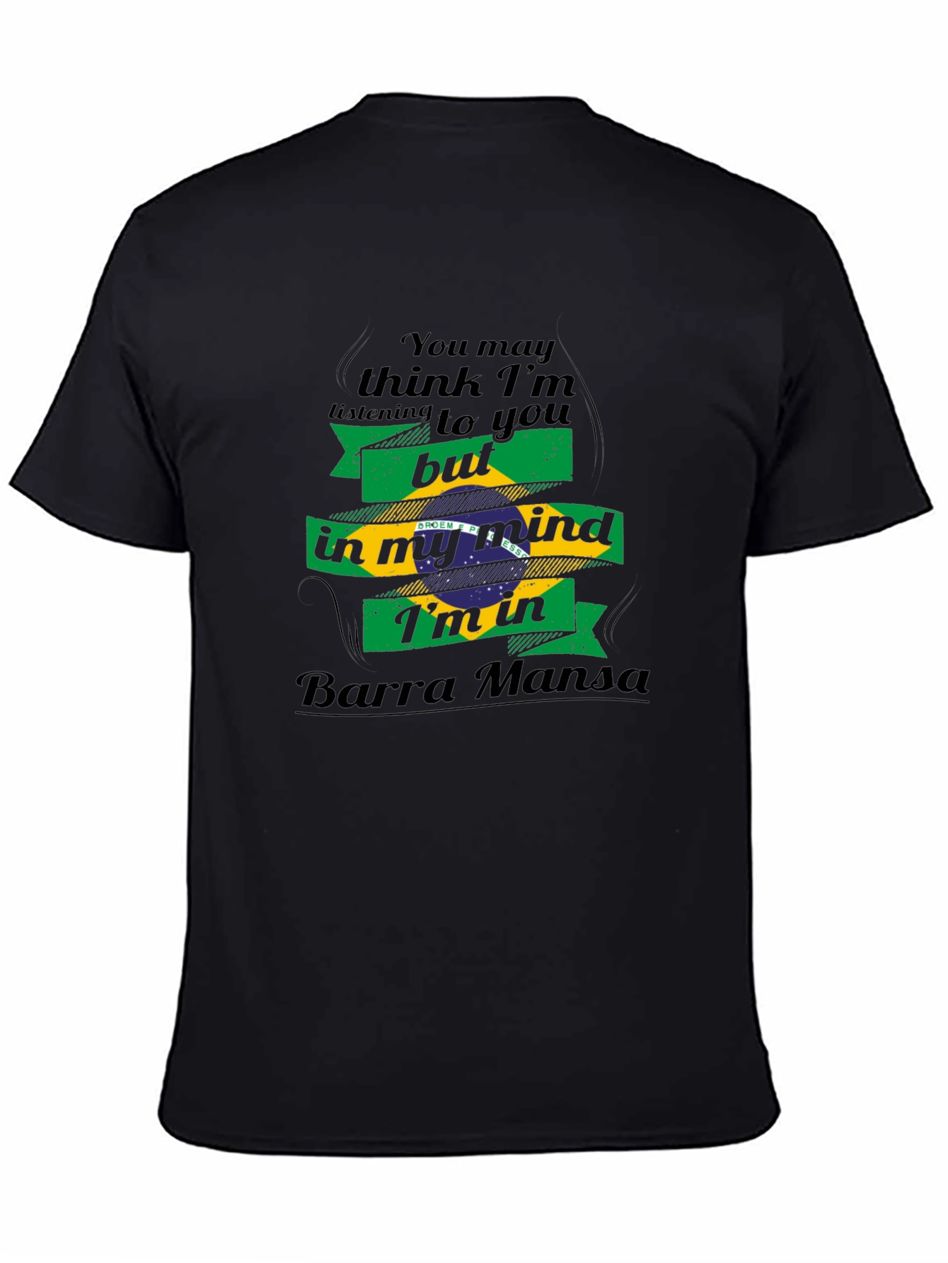 Barra Mansa Mind T-Shirt - Brazil Flag Graphic Tee