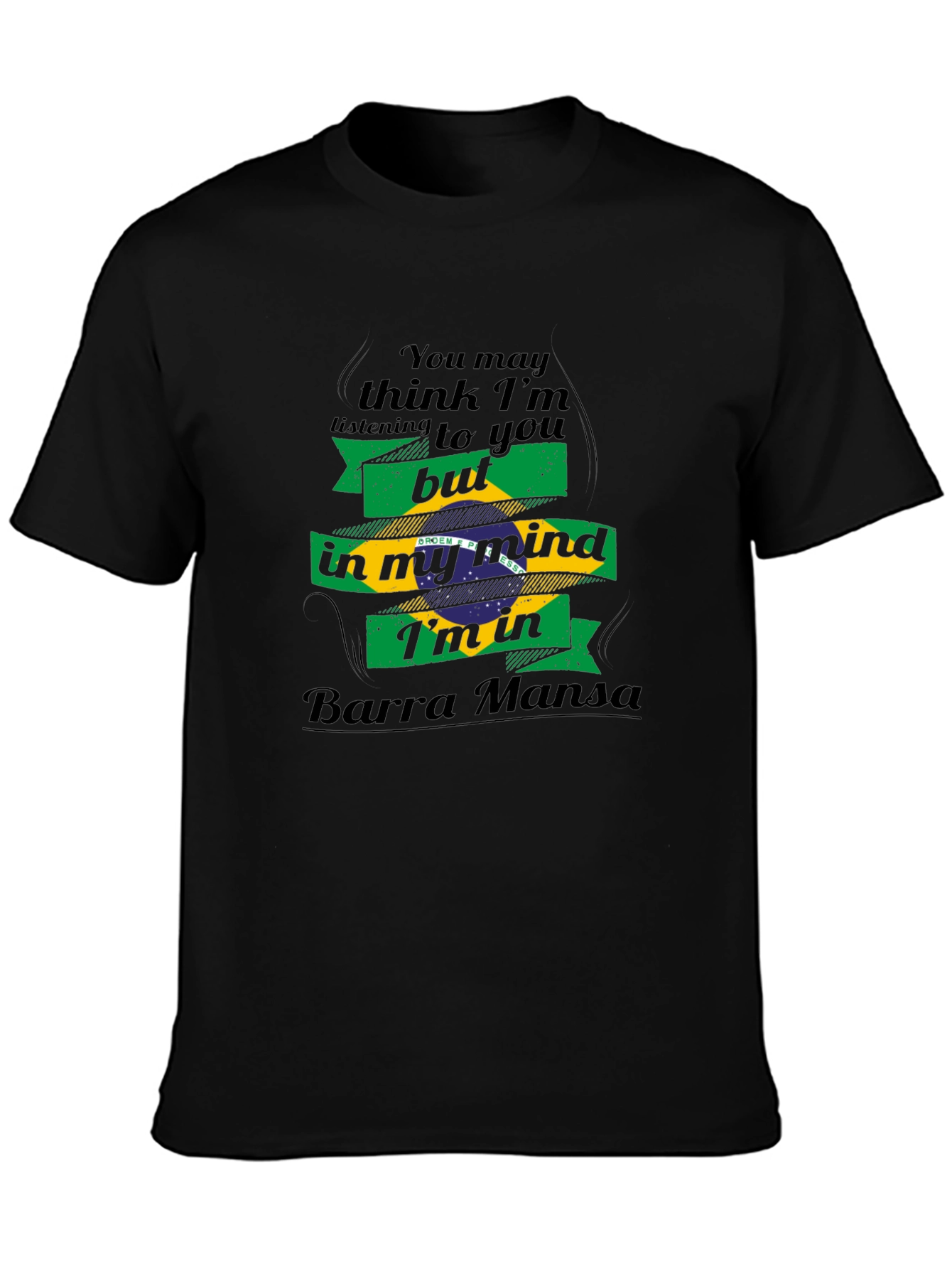 Barra Mansa Mind T-Shirt - Brazil Flag Graphic Tee