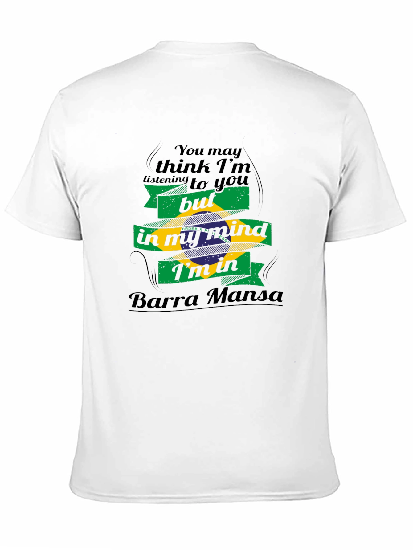 Barra Mansa Mind T-Shirt - Brazil Flag Graphic Tee