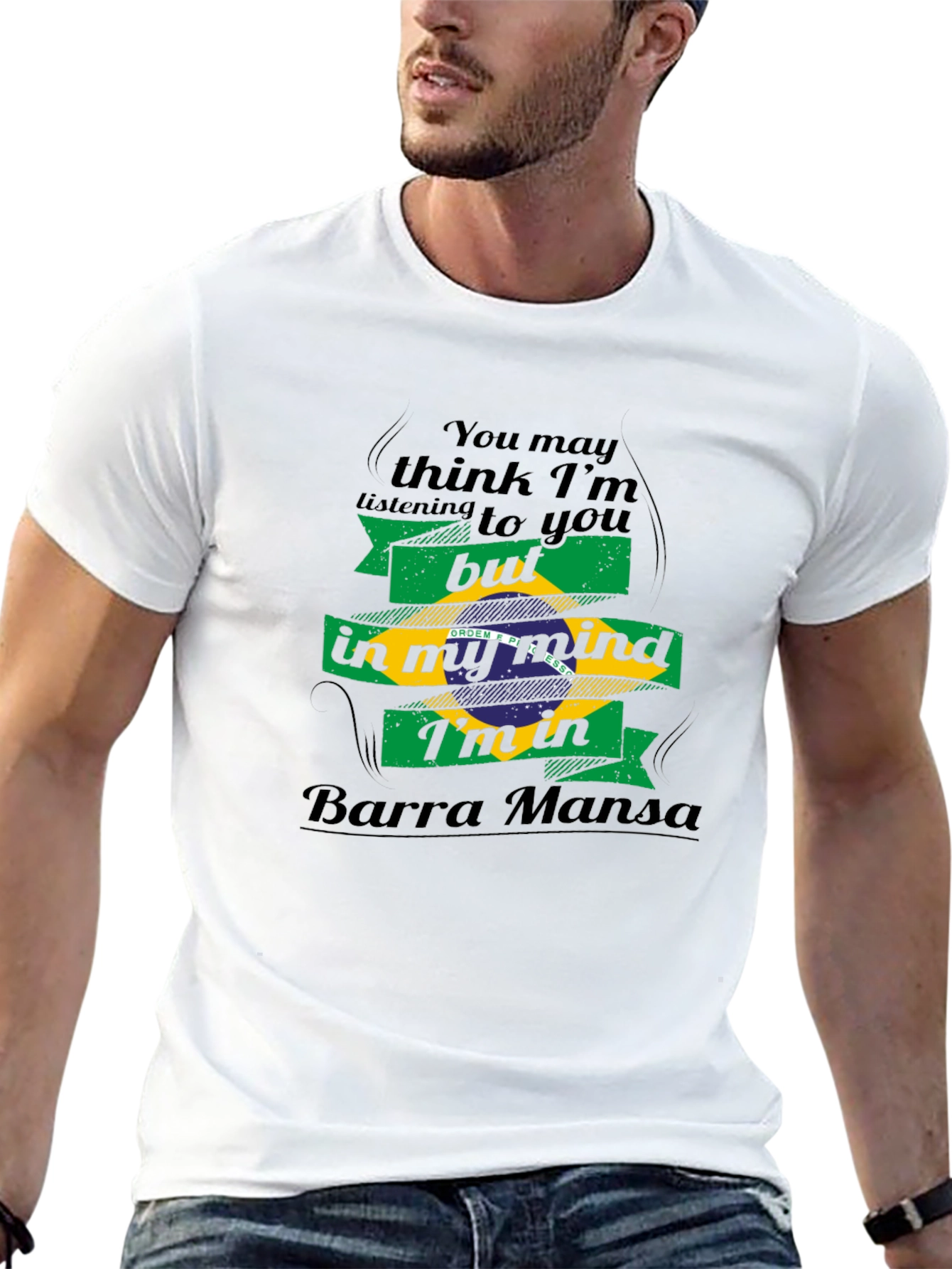 Barra Mansa Mind T-Shirt - Brazil Flag Graphic Tee