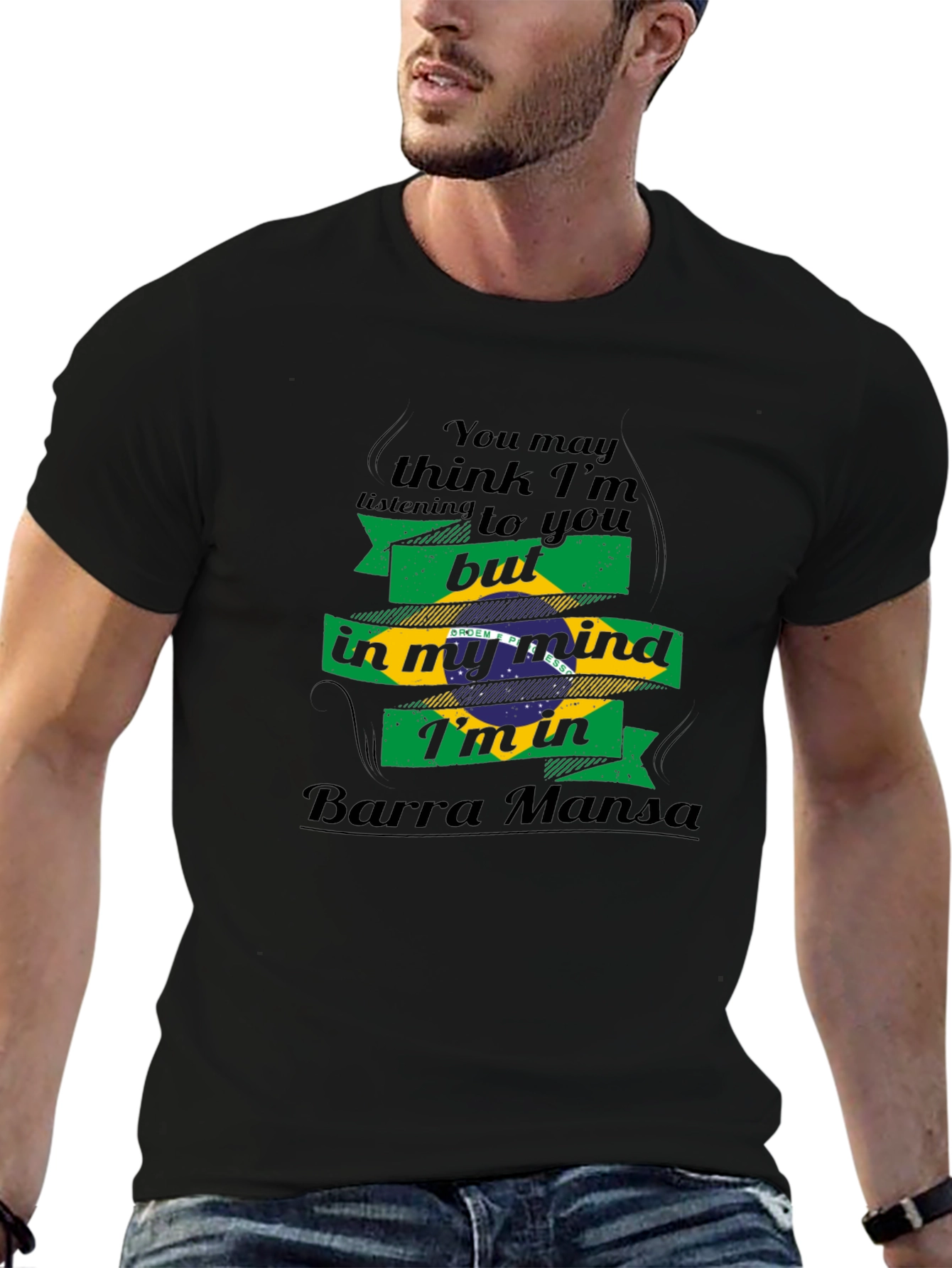 Barra Mansa Mind T-Shirt - Brazil Flag Graphic Tee