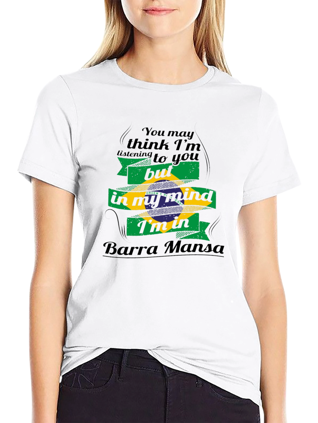 Barra Mansa Mind T-Shirt - Brazil Flag Graphic Tee