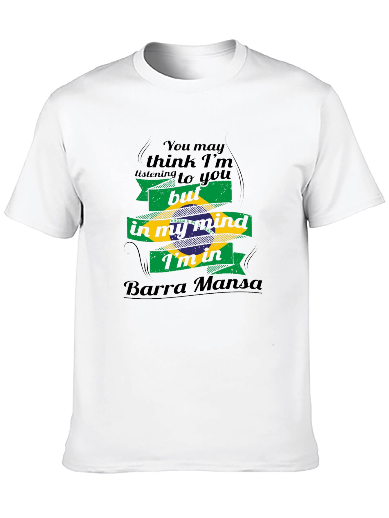Barra Mansa Mind T-Shirt - Brazil Flag Graphic Tee