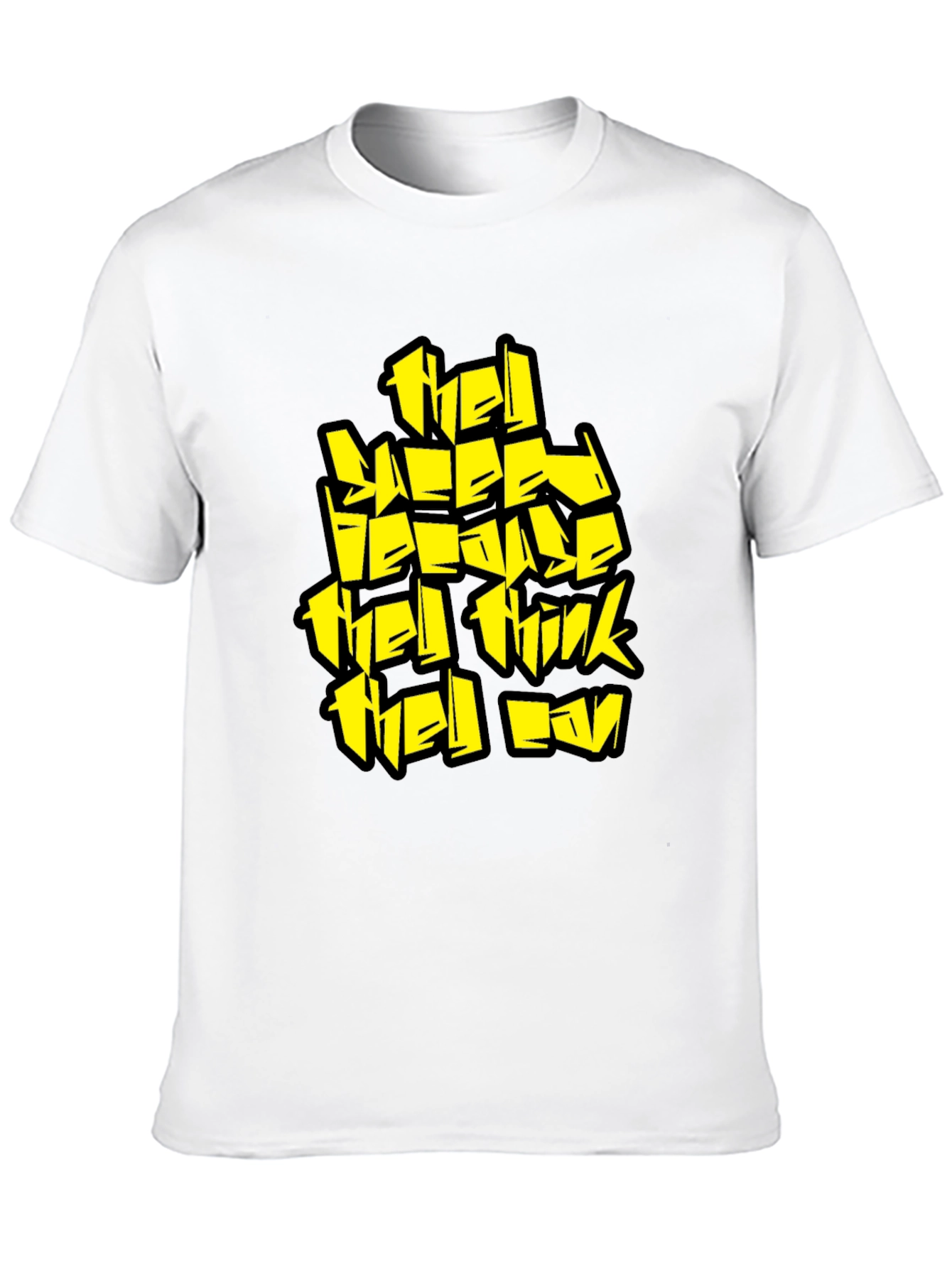 Statement T-Shirt: They Sleep Graphic Tee in Black