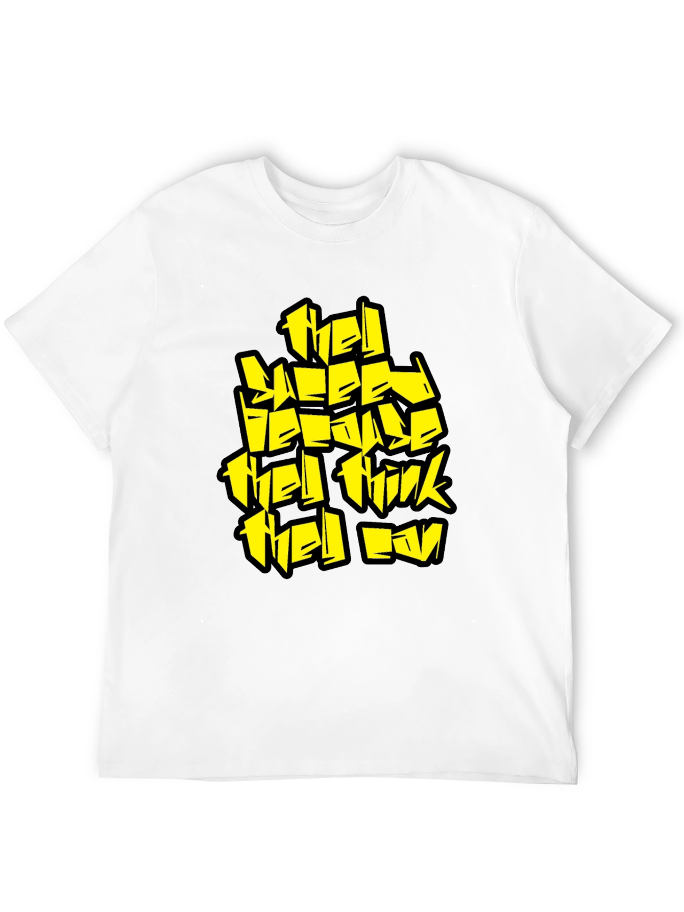 Statement T-Shirt: They Sleep Graphic Tee in Black