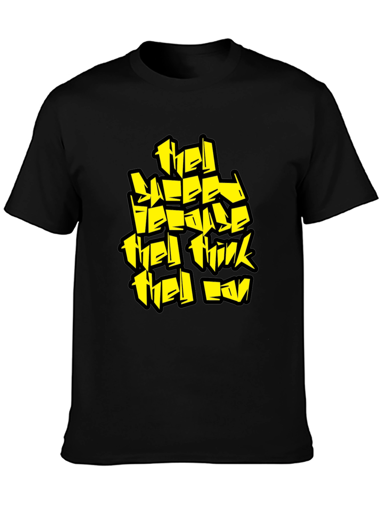 Statement T-Shirt: They Sleep Graphic Tee in Black