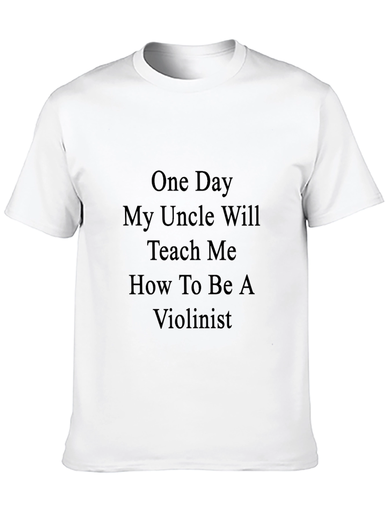 Uncle Will Teach Me Violinist Black T-Shirt