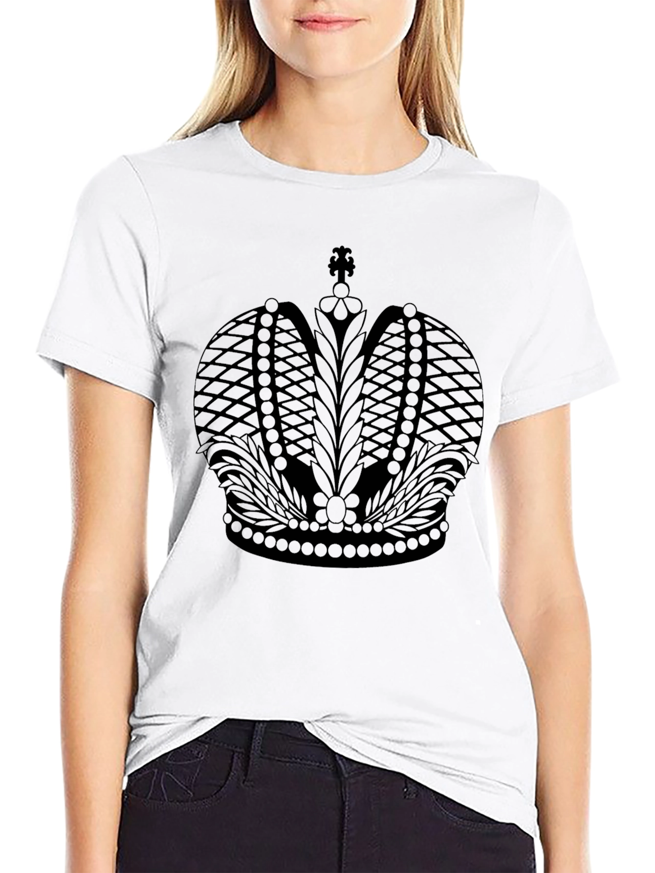 Royal Crown Graphic Black T-Shirt