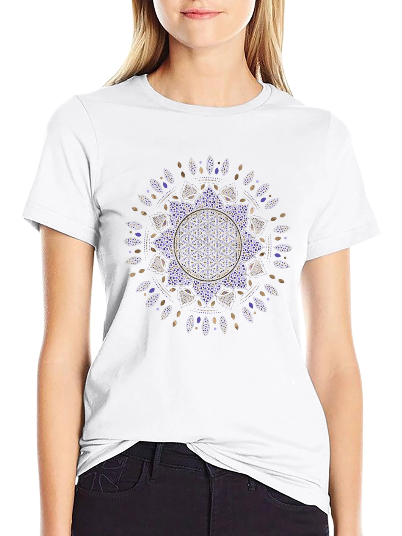 Cosmic Flower of Life Graphic Tee