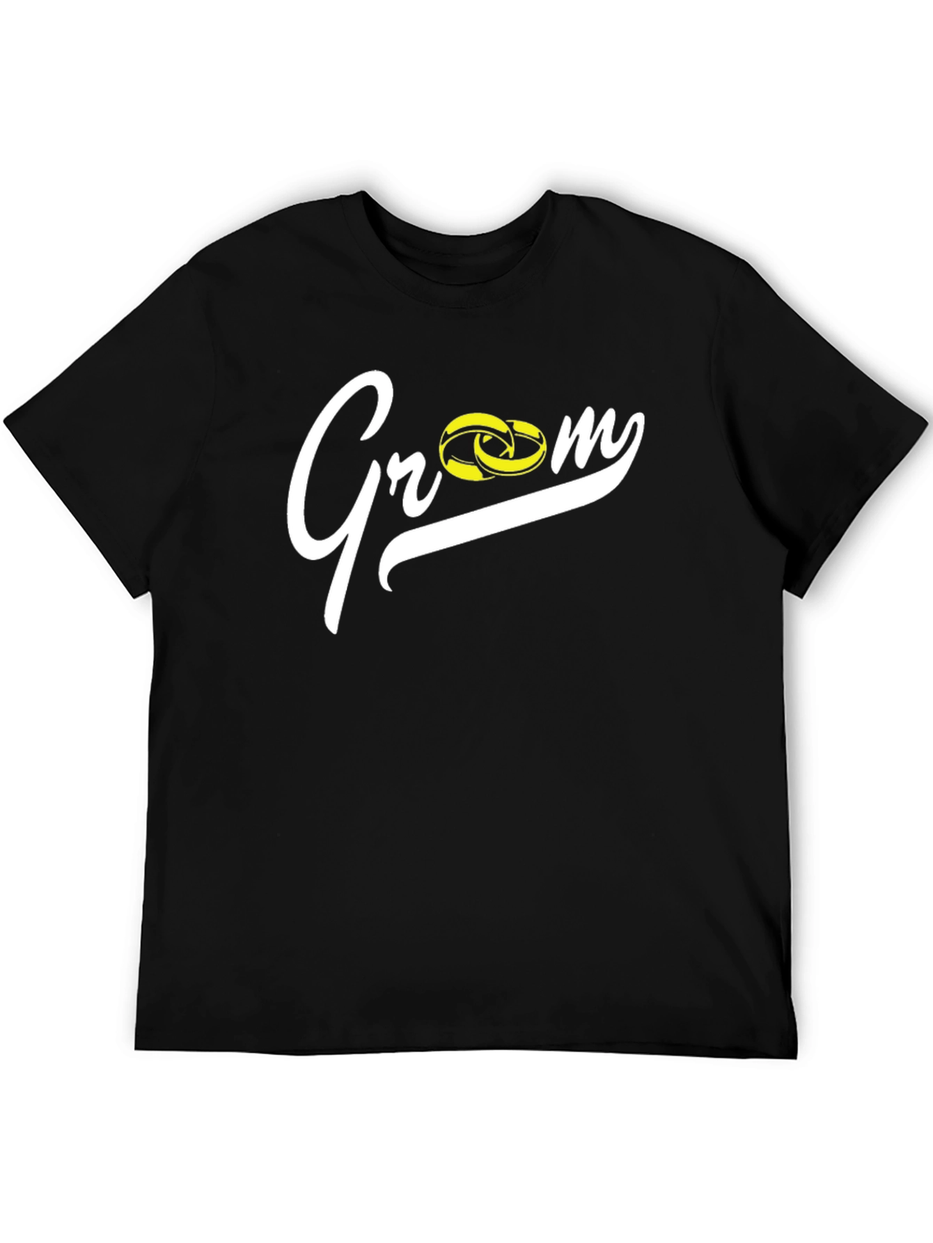 Groom Wedding Rings Black T-Shirt