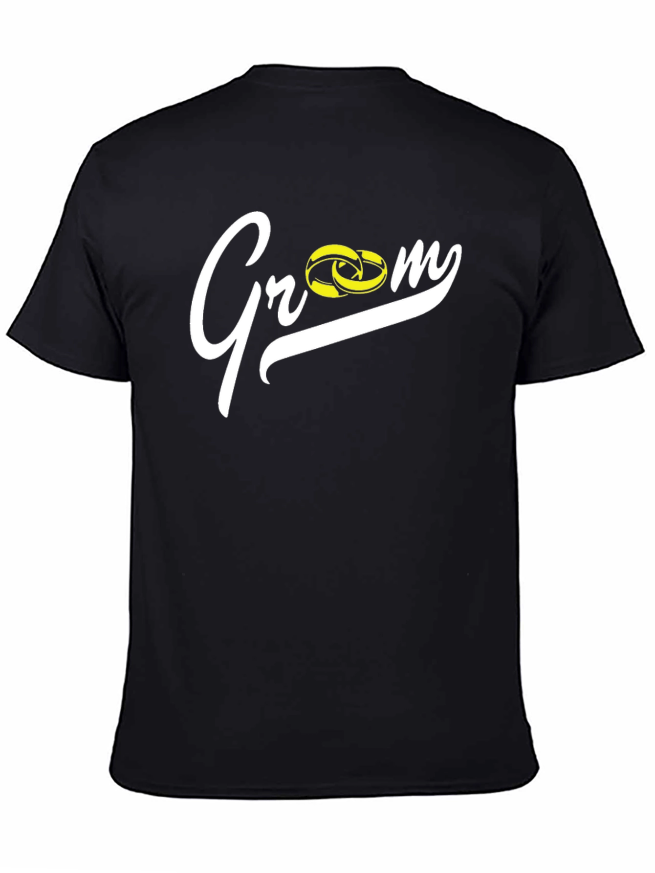 Groom Wedding Rings Black T-Shirt
