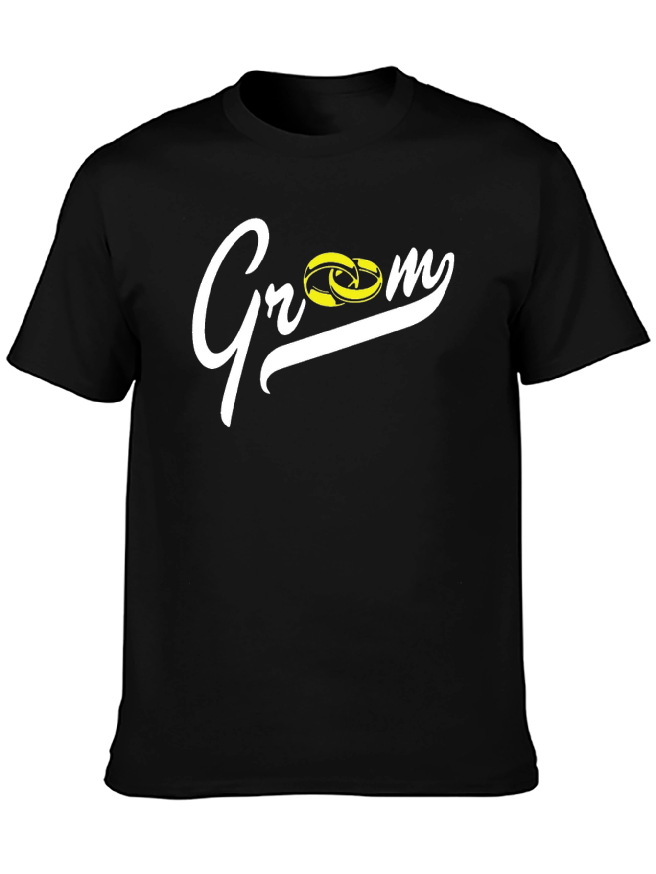 Groom Wedding Rings Black T-Shirt