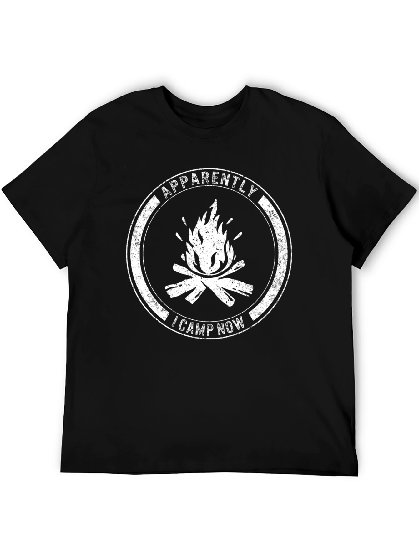 Apparently I Camp Now - Campfire Graphic Tee