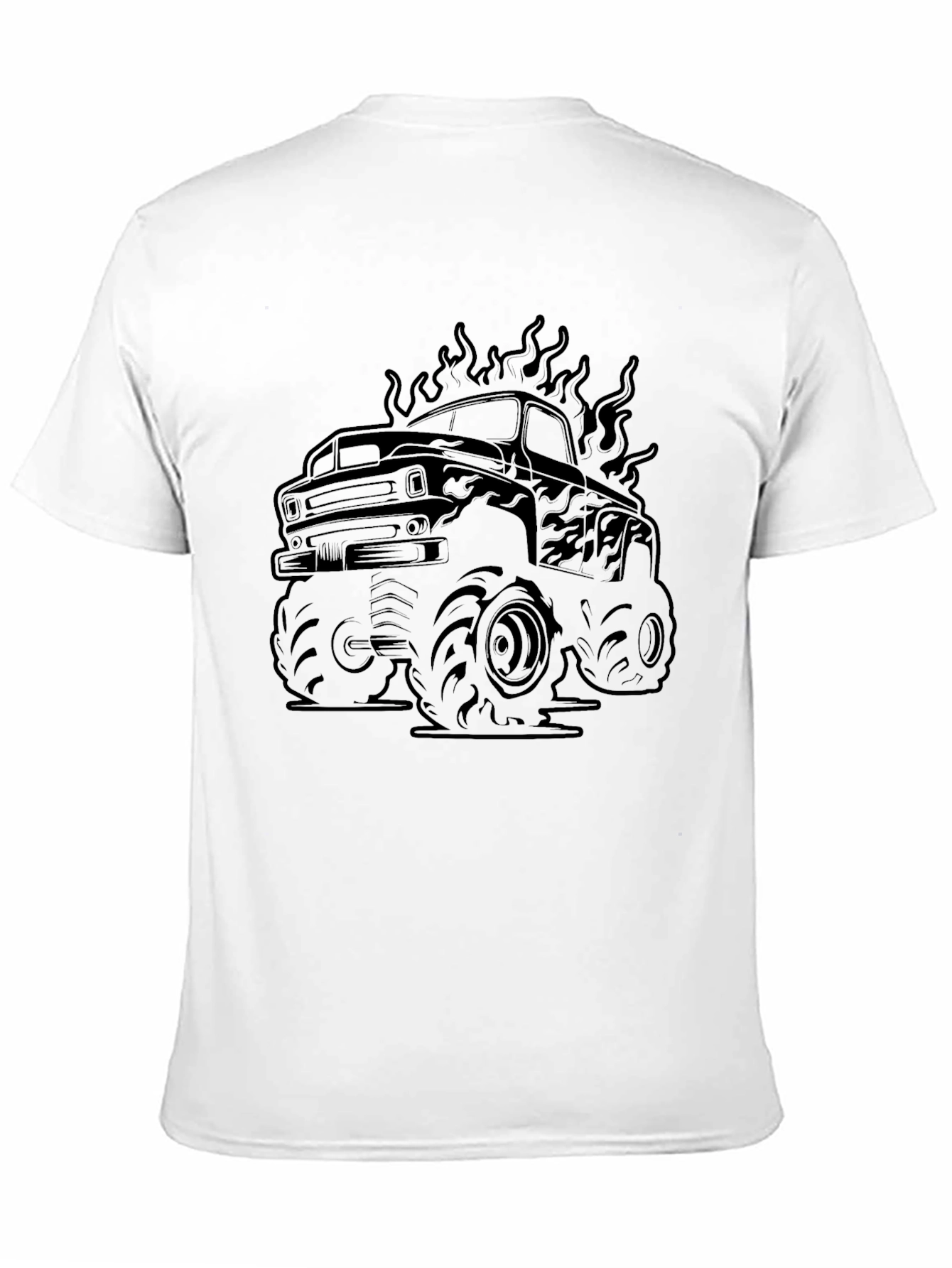 Monster Truck Graphic T-Shirt - Black