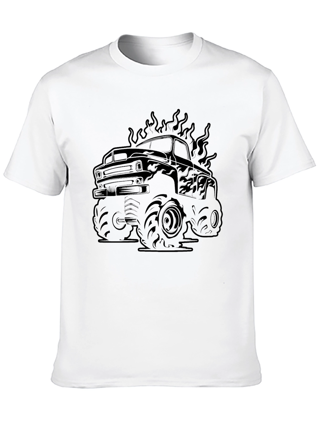 Monster Truck Graphic T-Shirt - Black