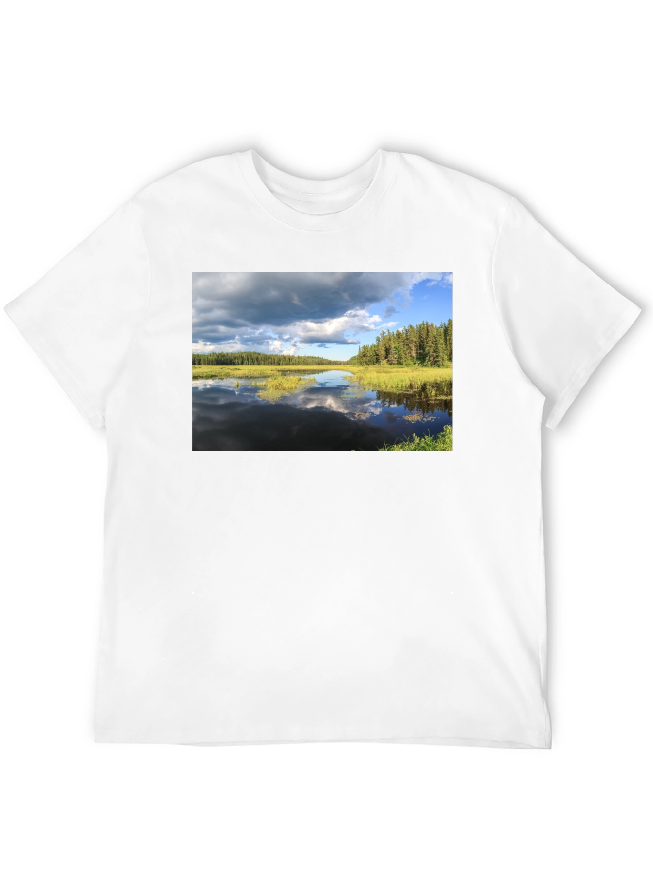 Lakeside View Graphic Tee - Black