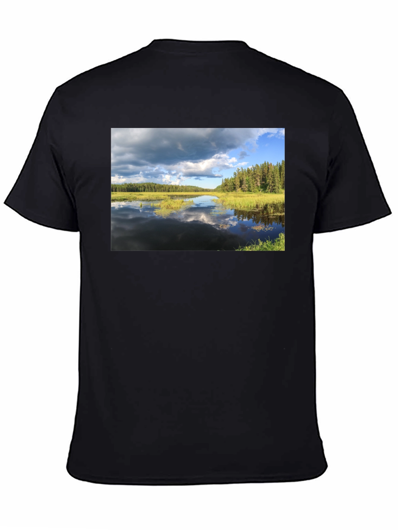 Lakeside View Graphic Tee - Black