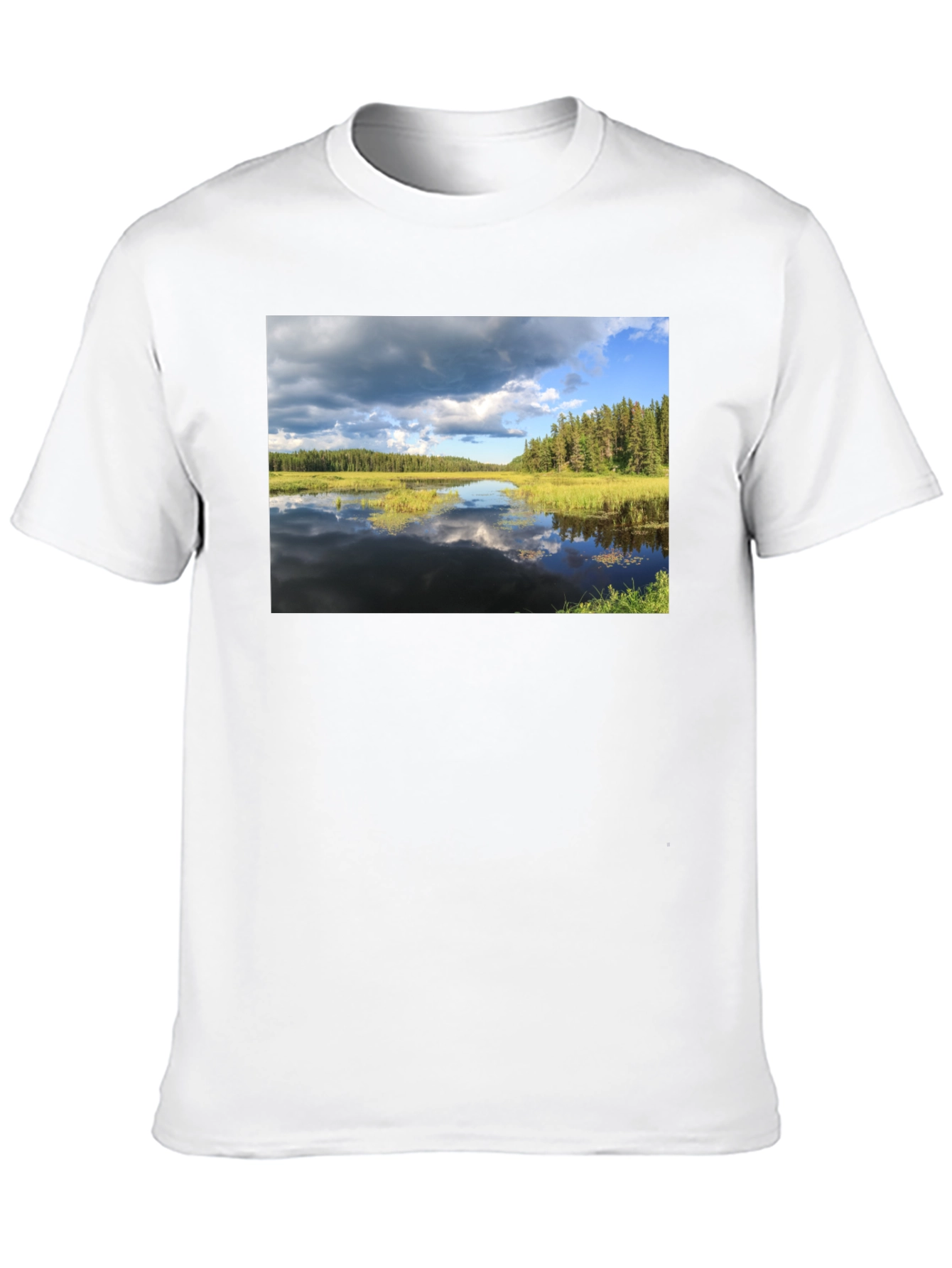 Lakeside View Graphic Tee - Black