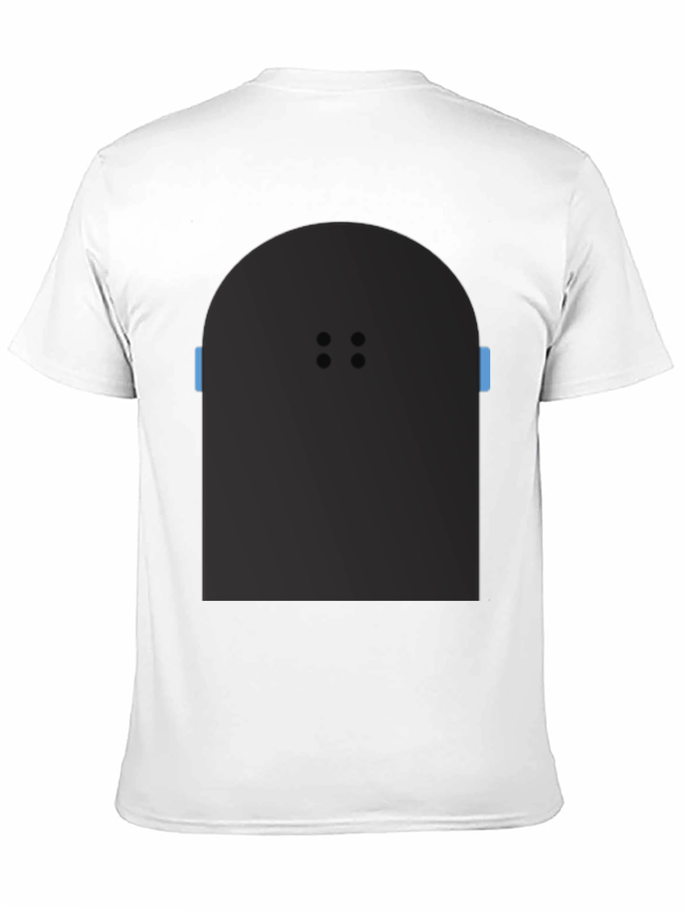 Geometric Robot Graphic Tee - Black