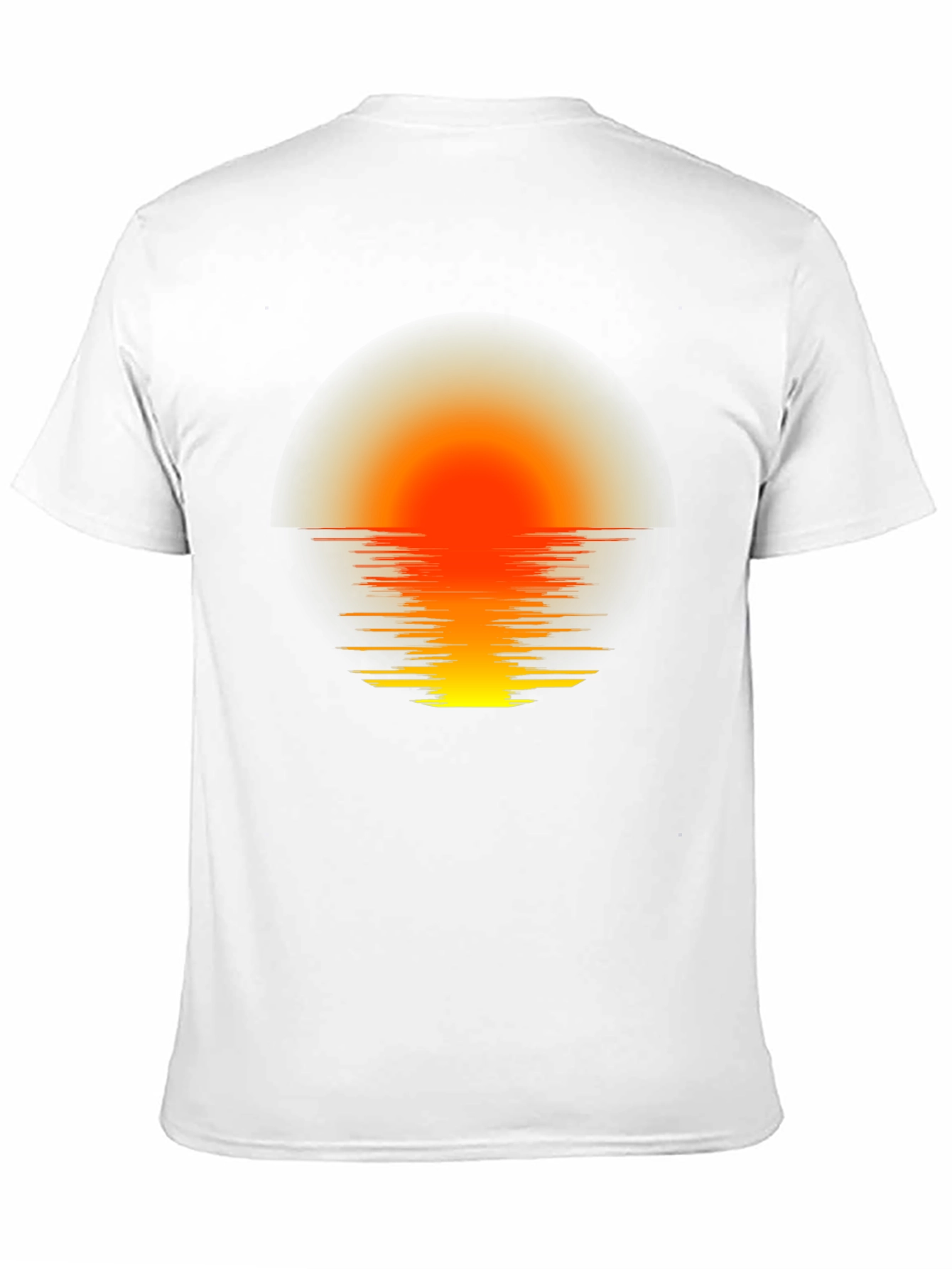Sunset Horizon Graphic Tee - Black