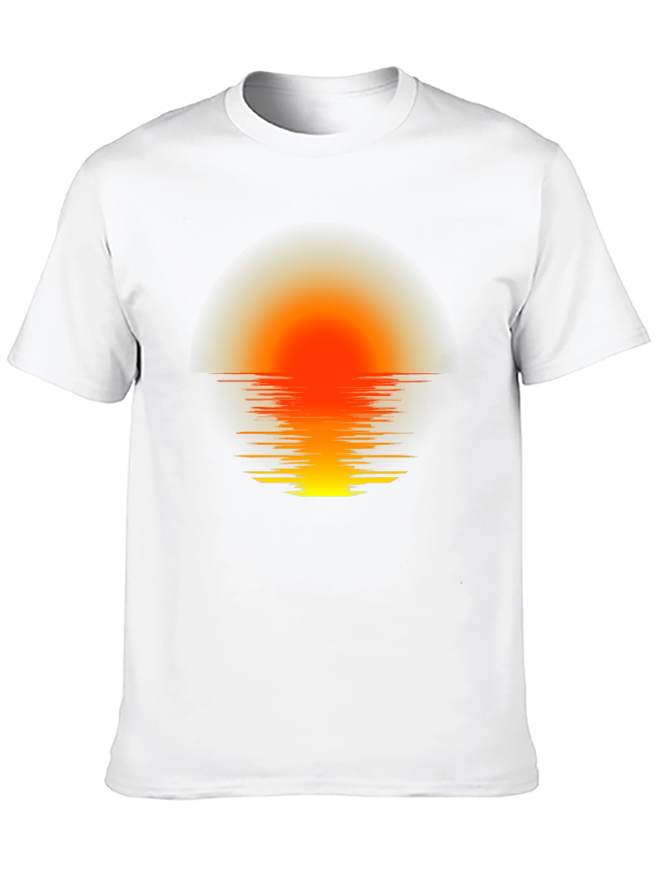 Sunset Horizon Graphic Tee - Black