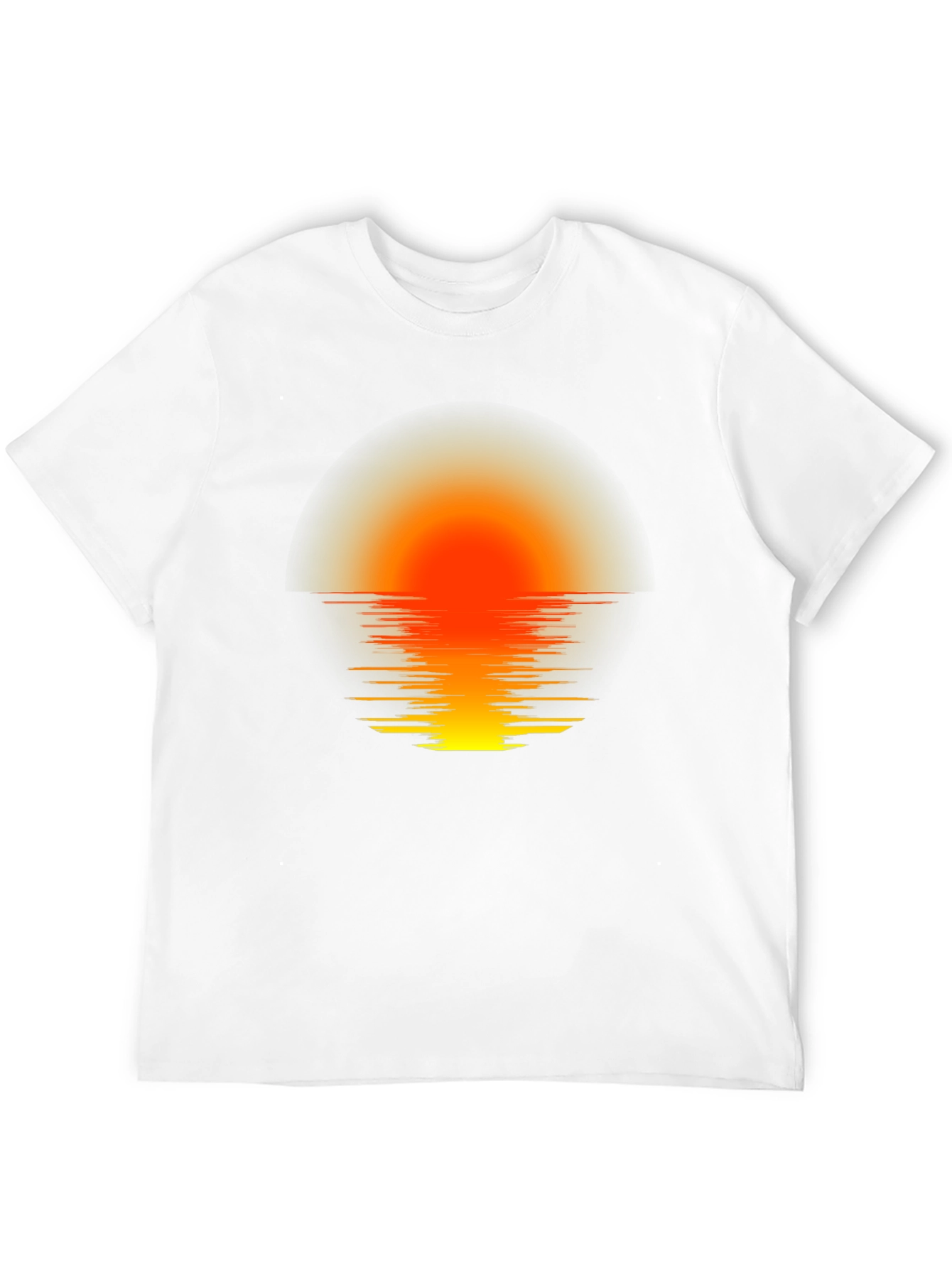 Sunset Horizon Graphic Tee - Black